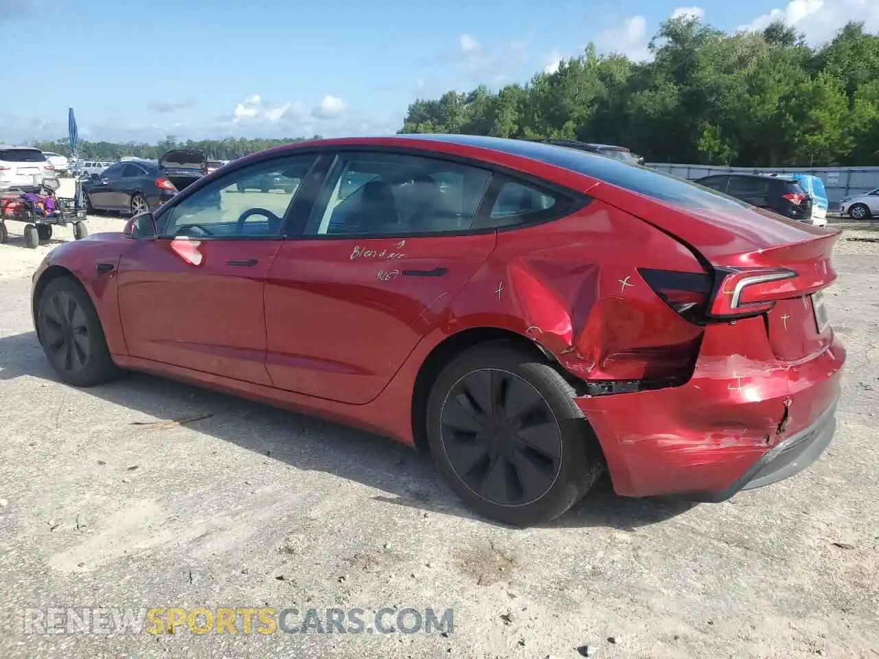 2 Фотография поврежденного автомобиля 5YJ3E1EA0RF730091 TESLA MODEL 3 2024