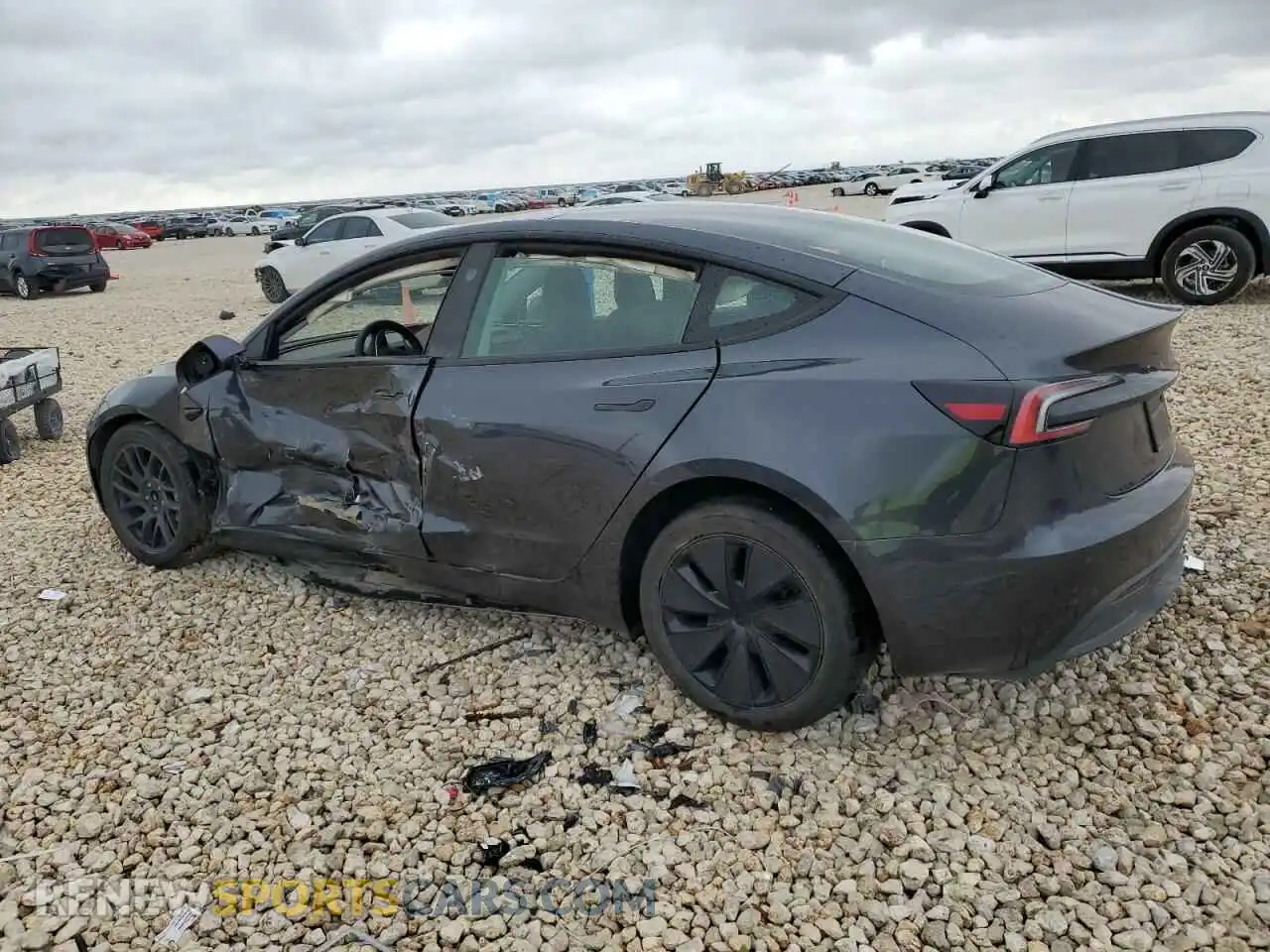 2 Photograph of a damaged car 5YJ3E1EA0RF739034 TESLA MODEL 3 2024