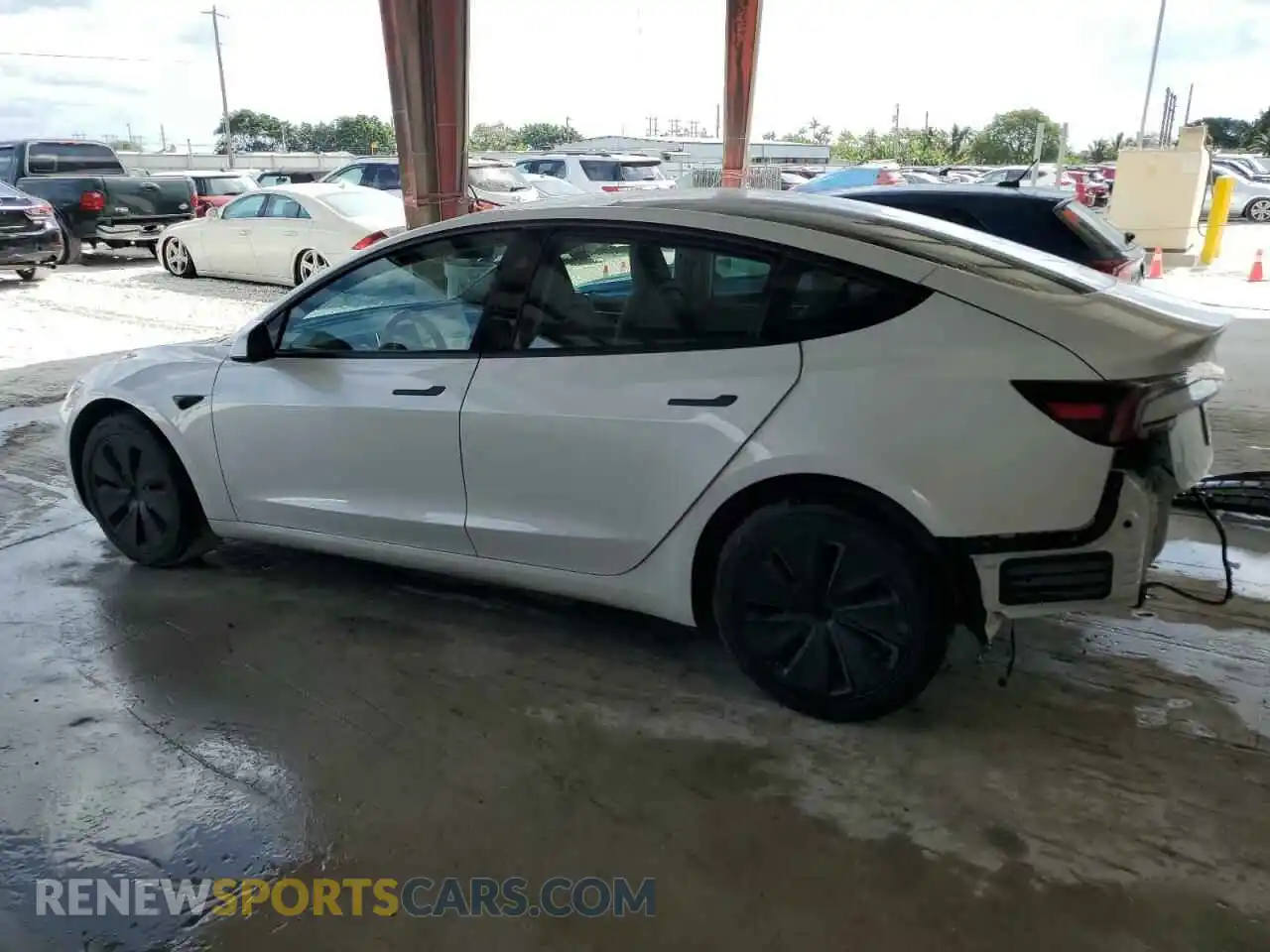 2 Photograph of a damaged car 5YJ3E1EA0RF743987 TESLA MODEL 3 2024