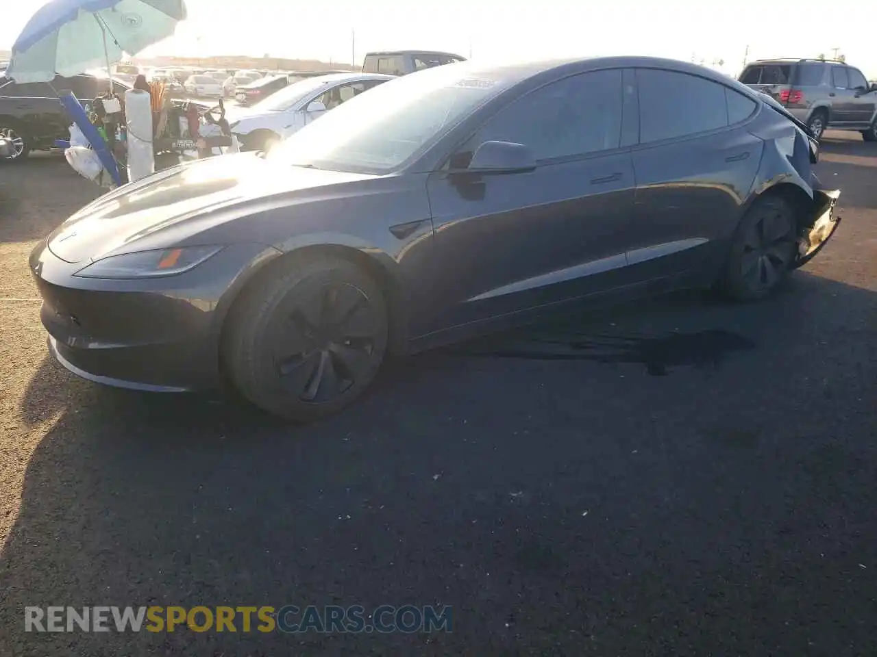 1 Photograph of a damaged car 5YJ3E1EA0RF745366 TESLA MODEL 3 2024