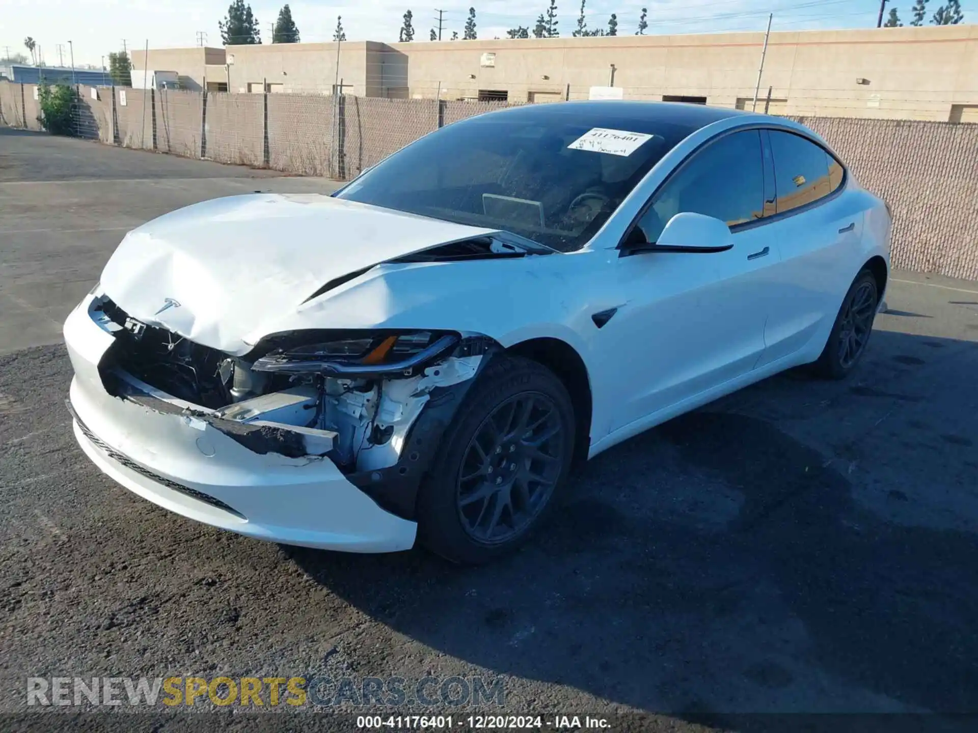 2 Photograph of a damaged car 5YJ3E1EA0RF826237 TESLA MODEL 3 2024