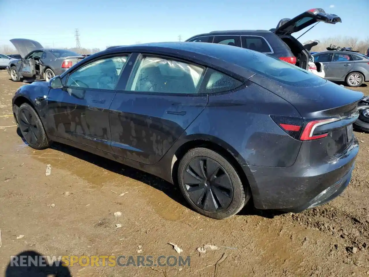 2 Photograph of a damaged car 5YJ3E1EA0RF829266 TESLA MODEL 3 2024