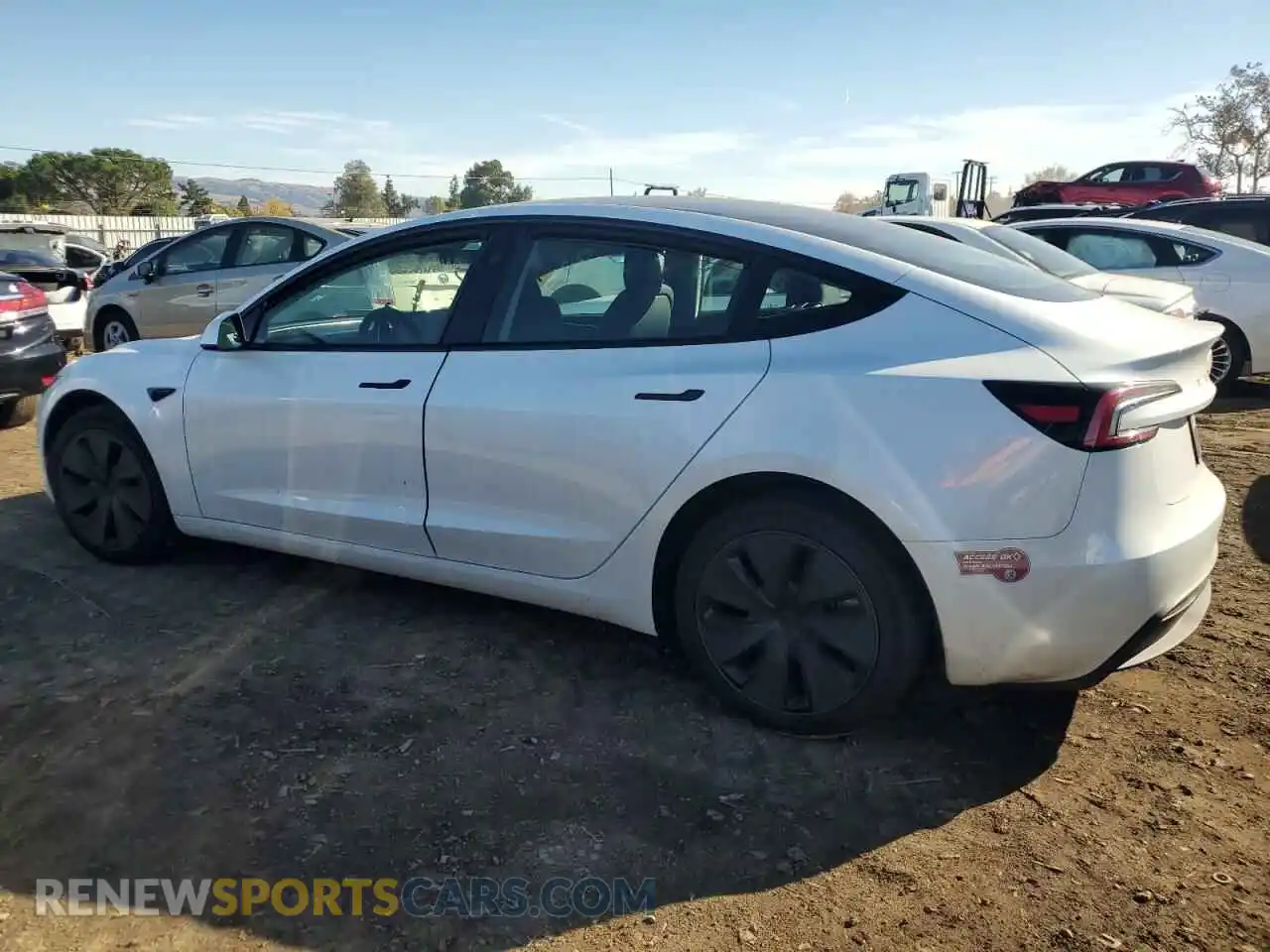 2 Photograph of a damaged car 5YJ3E1EA0RF841627 TESLA MODEL 3 2024