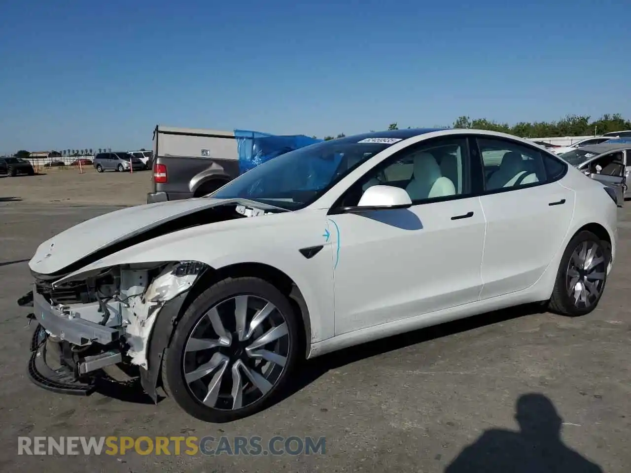 1 Photograph of a damaged car 5YJ3E1EA0RF856760 TESLA MODEL 3 2024