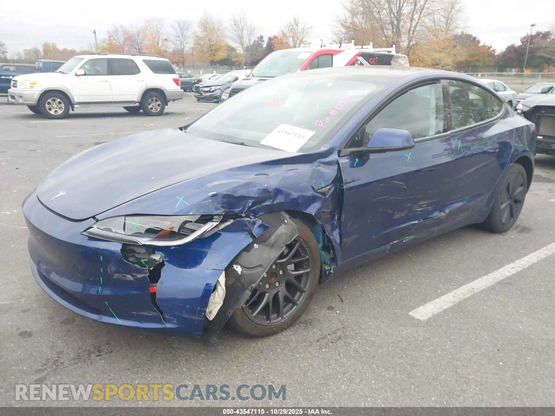 2 Photograph of a damaged car 5YJ3E1EA1RF722467 TESLA MODEL 3 2024