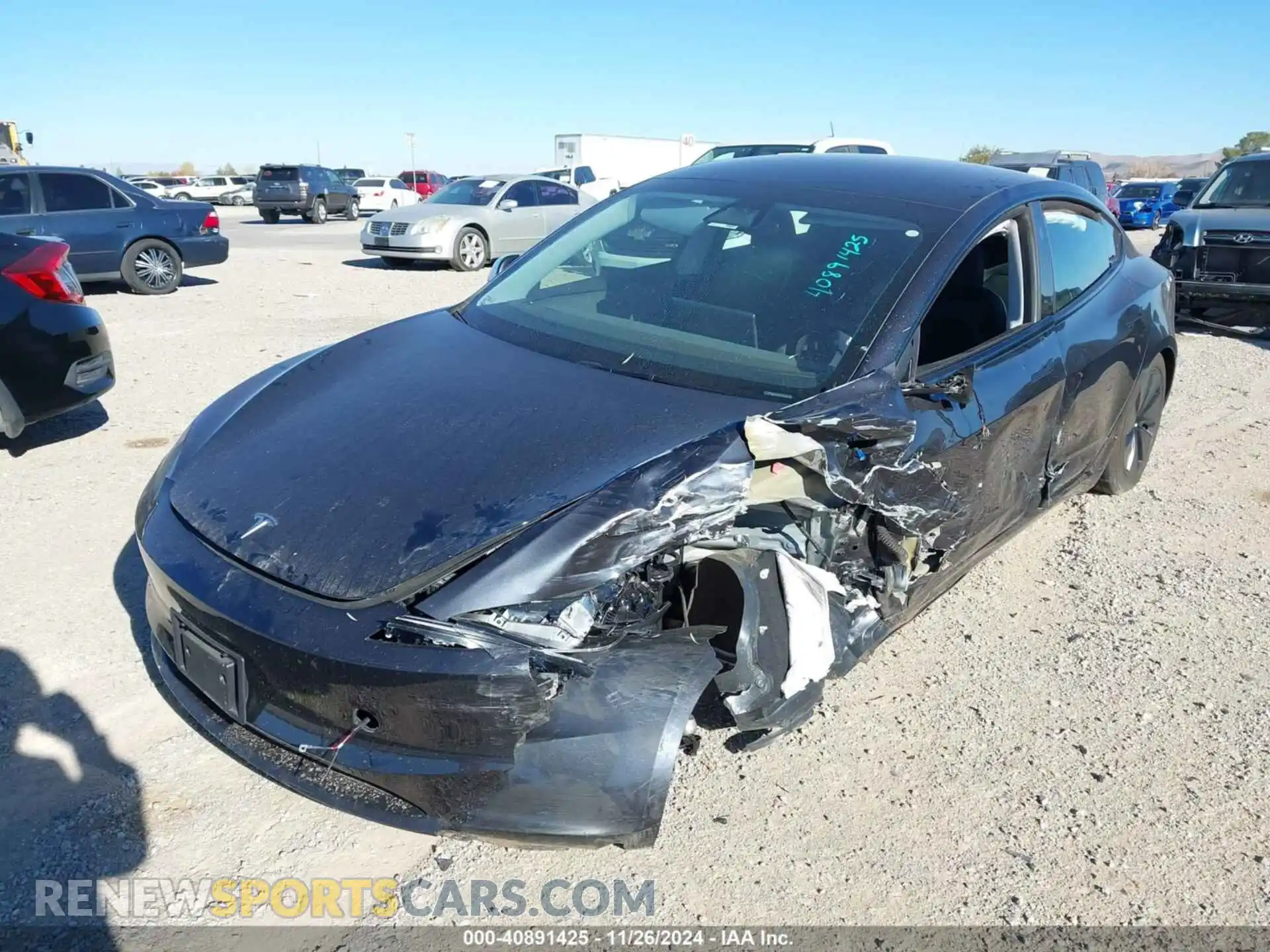 2 Photograph of a damaged car 5YJ3E1EA1RF784449 TESLA MODEL 3 2024