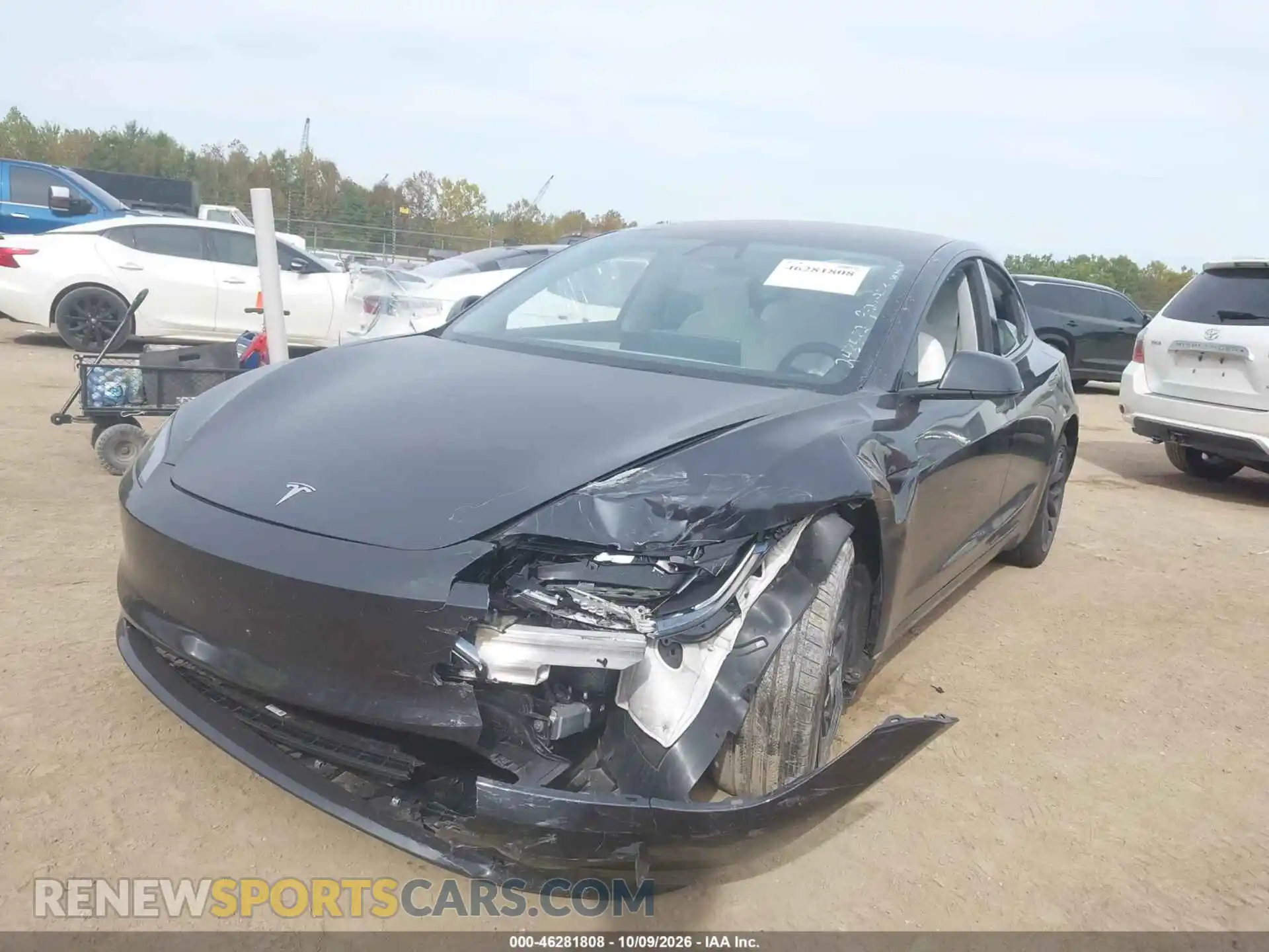 2 Photograph of a damaged car 5YJ3E1EA1RF831432 TESLA MODEL 3 2024