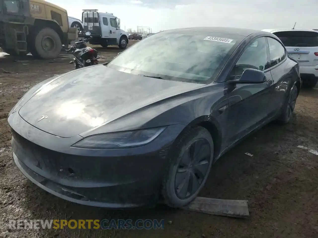1 Photograph of a damaged car 5YJ3E1EA2RF717150 TESLA MODEL 3 2024