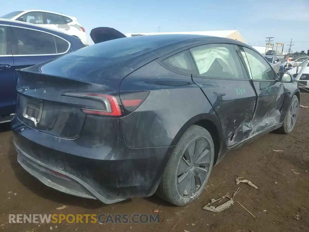 3 Photograph of a damaged car 5YJ3E1EA2RF717150 TESLA MODEL 3 2024