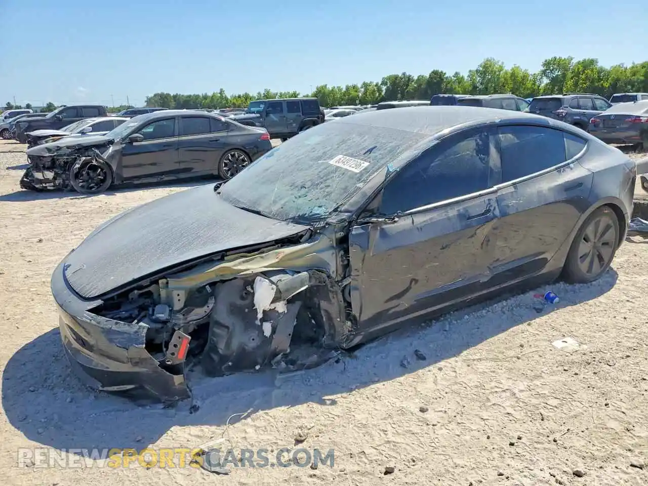1 Photograph of a damaged car 5YJ3E1EA2RF722610 TESLA MODEL 3 2024