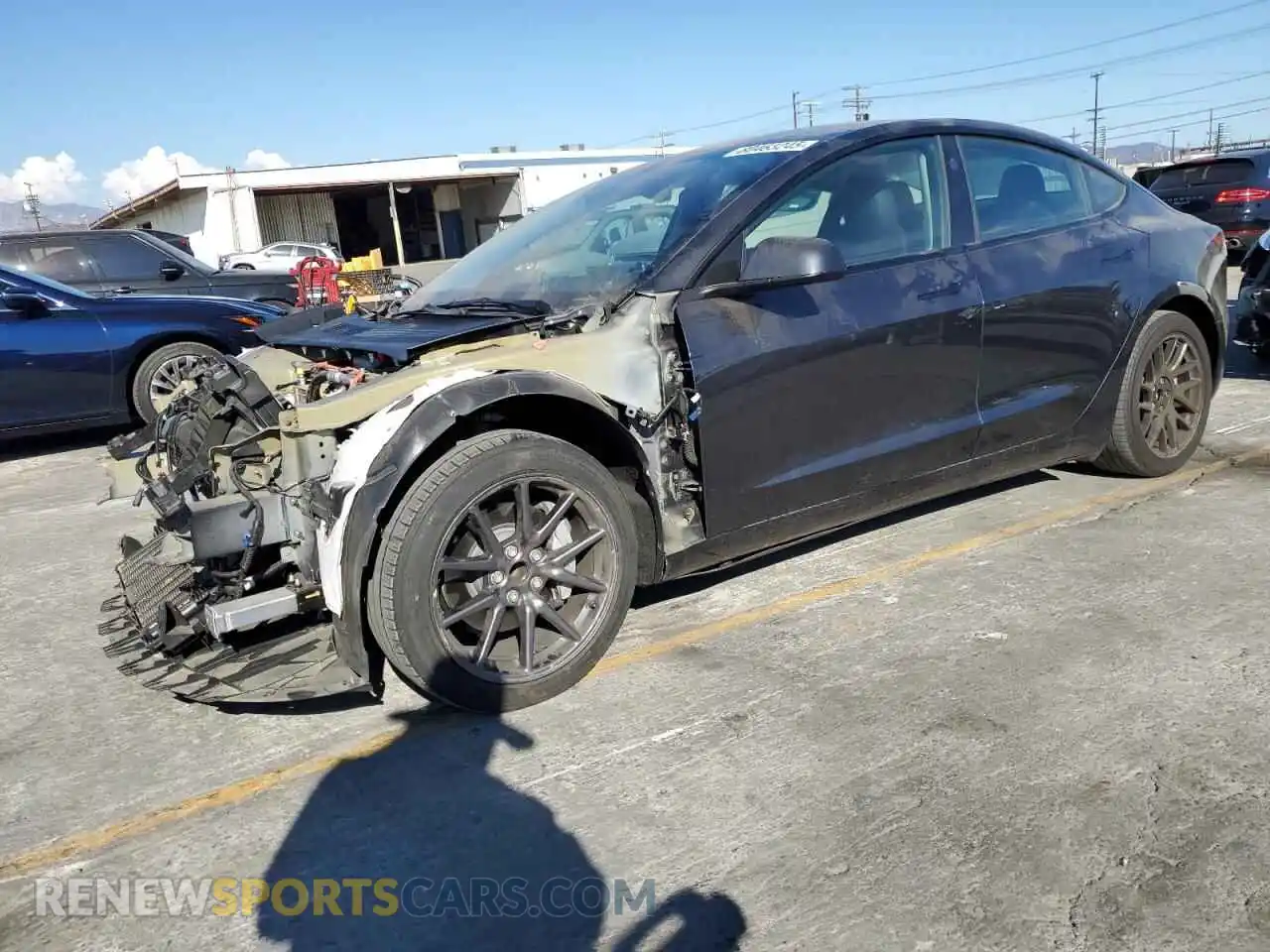 1 Photograph of a damaged car 5YJ3E1EA2RF722848 TESLA MODEL 3 2024