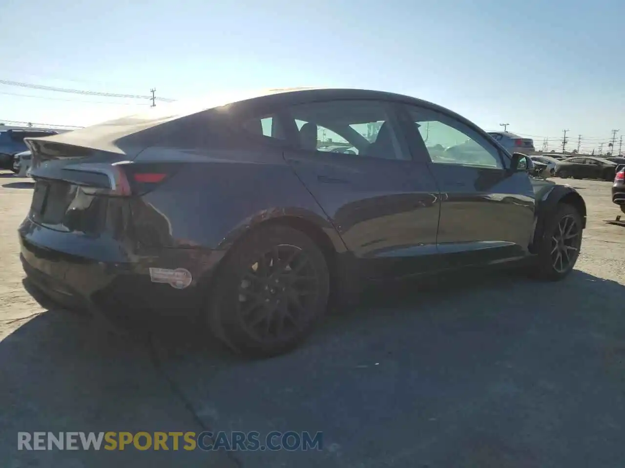 3 Photograph of a damaged car 5YJ3E1EA2RF722848 TESLA MODEL 3 2024