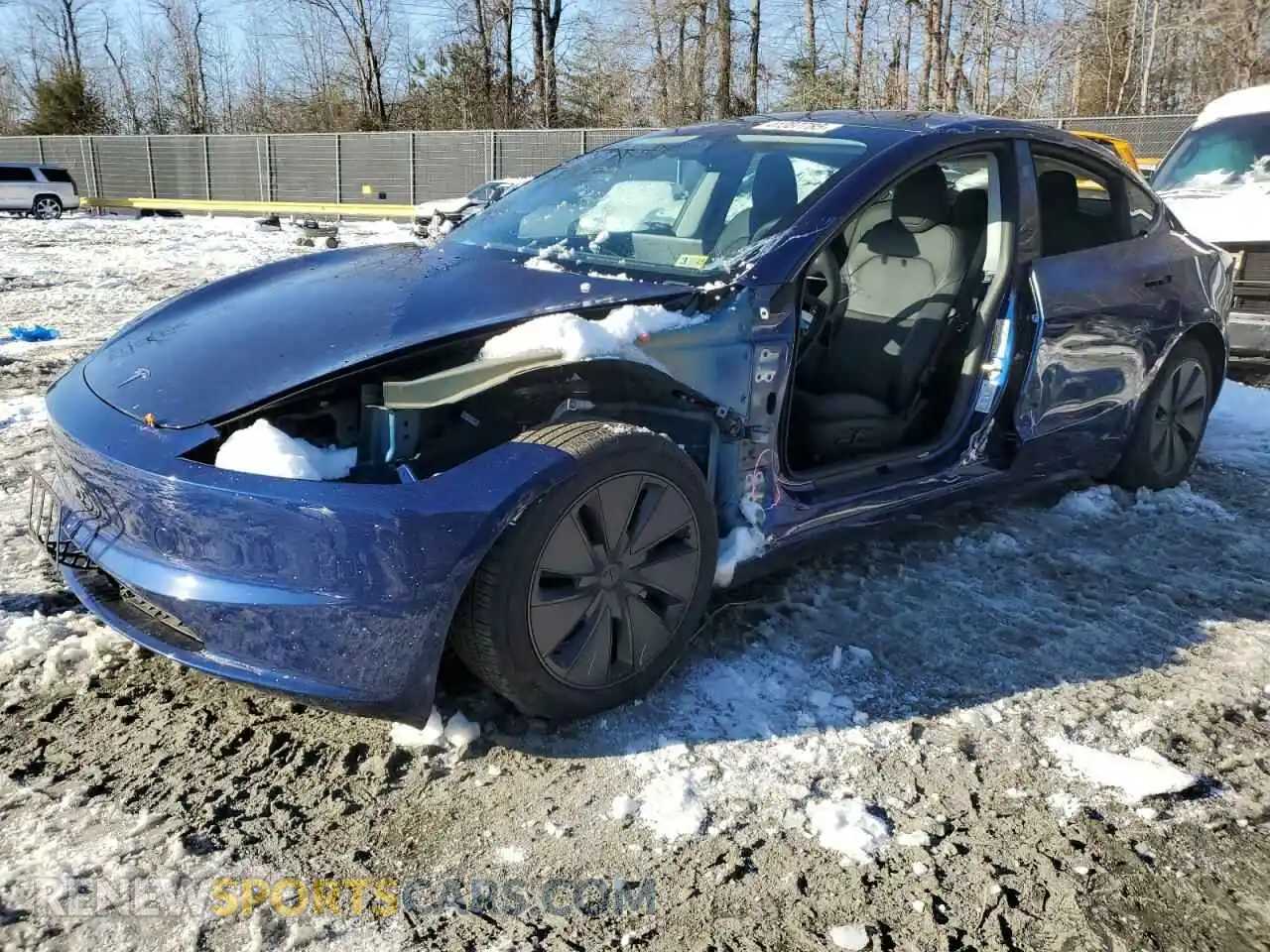 1 Photograph of a damaged car 5YJ3E1EA2RF727841 TESLA MODEL 3 2024