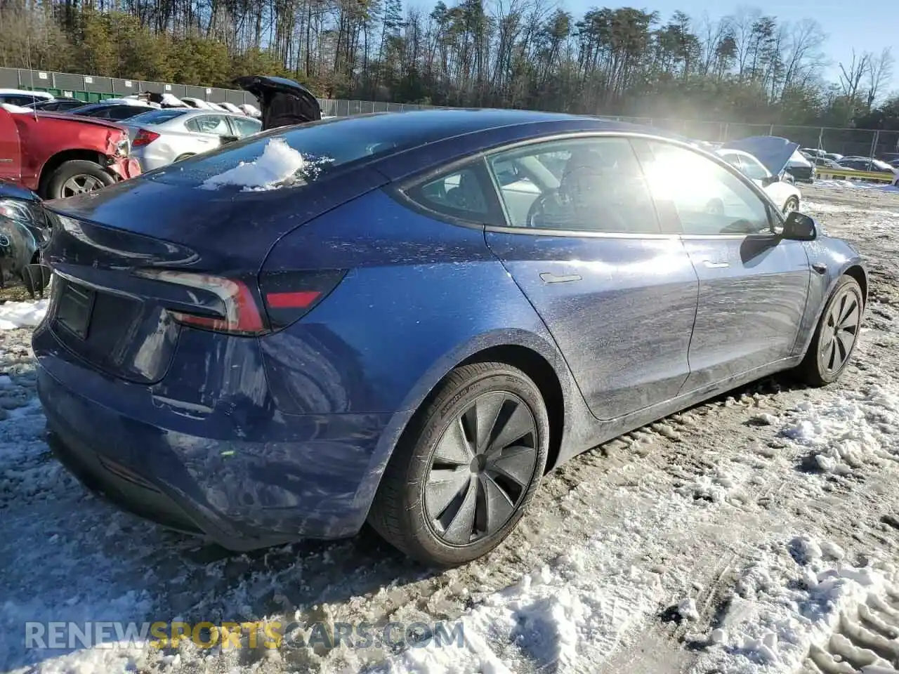3 Photograph of a damaged car 5YJ3E1EA2RF727841 TESLA MODEL 3 2024