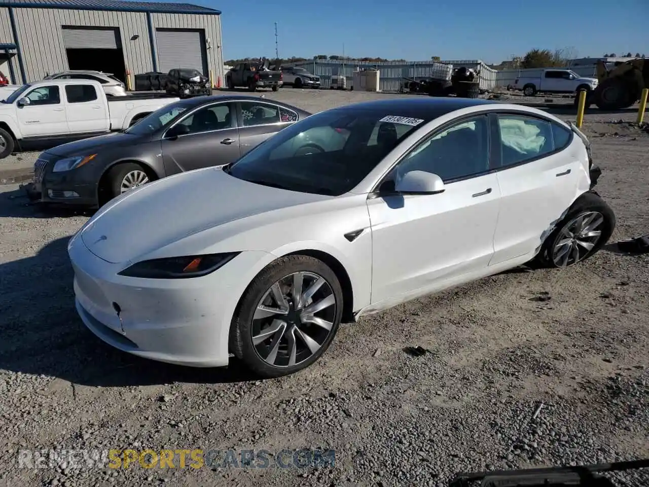 1 Photograph of a damaged car 5YJ3E1EA2RF733770 TESLA MODEL 3 2024
