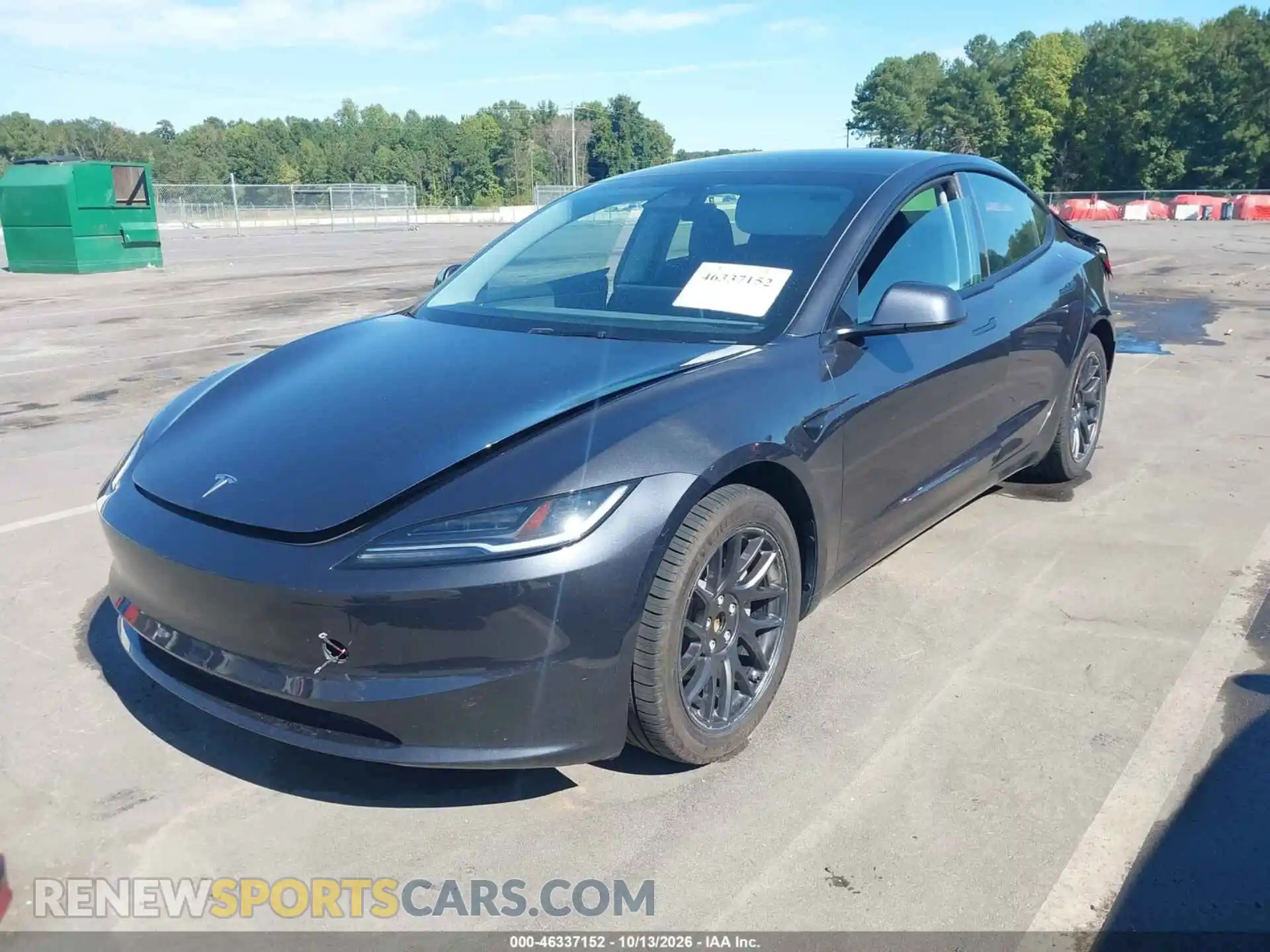 2 fotografías del automóvil dañado 5YJ3E1EA2RF736233 TESLA MODEL 3 2024