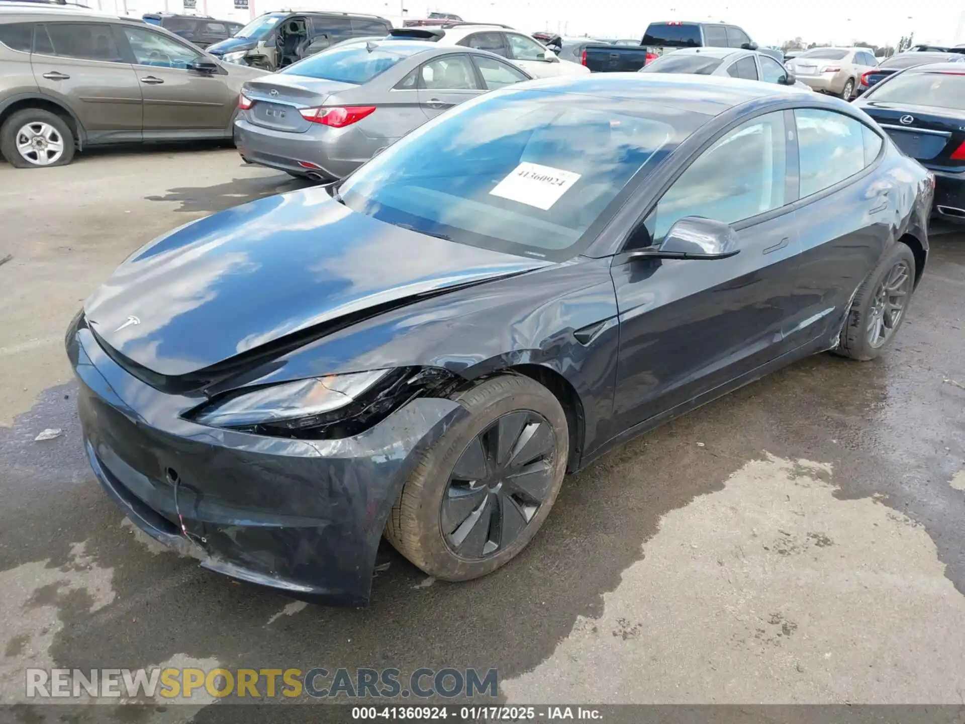 2 Photograph of a damaged car 5YJ3E1EA2RF739987 TESLA MODEL 3 2024