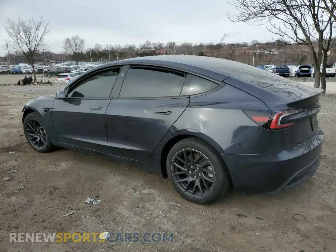 2 fotografías del automóvil dañado 5YJ3E1EA2RF741934 TESLA MODEL 3 2024