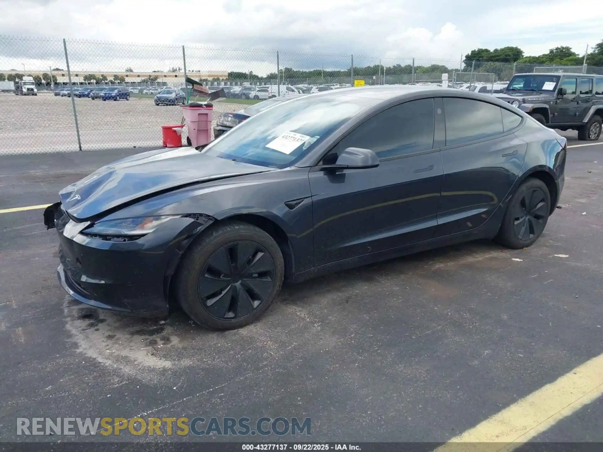 2 Photograph of a damaged car 5YJ3E1EA2RF743635 TESLA MODEL 3 2024