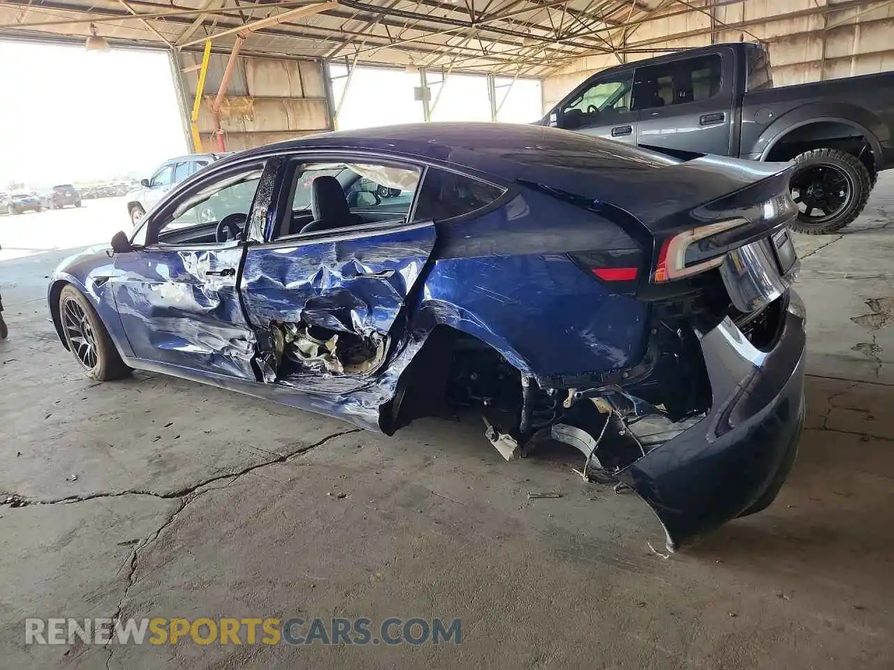 2 Photograph of a damaged car 5YJ3E1EA2RF744154 TESLA MODEL 3 2024