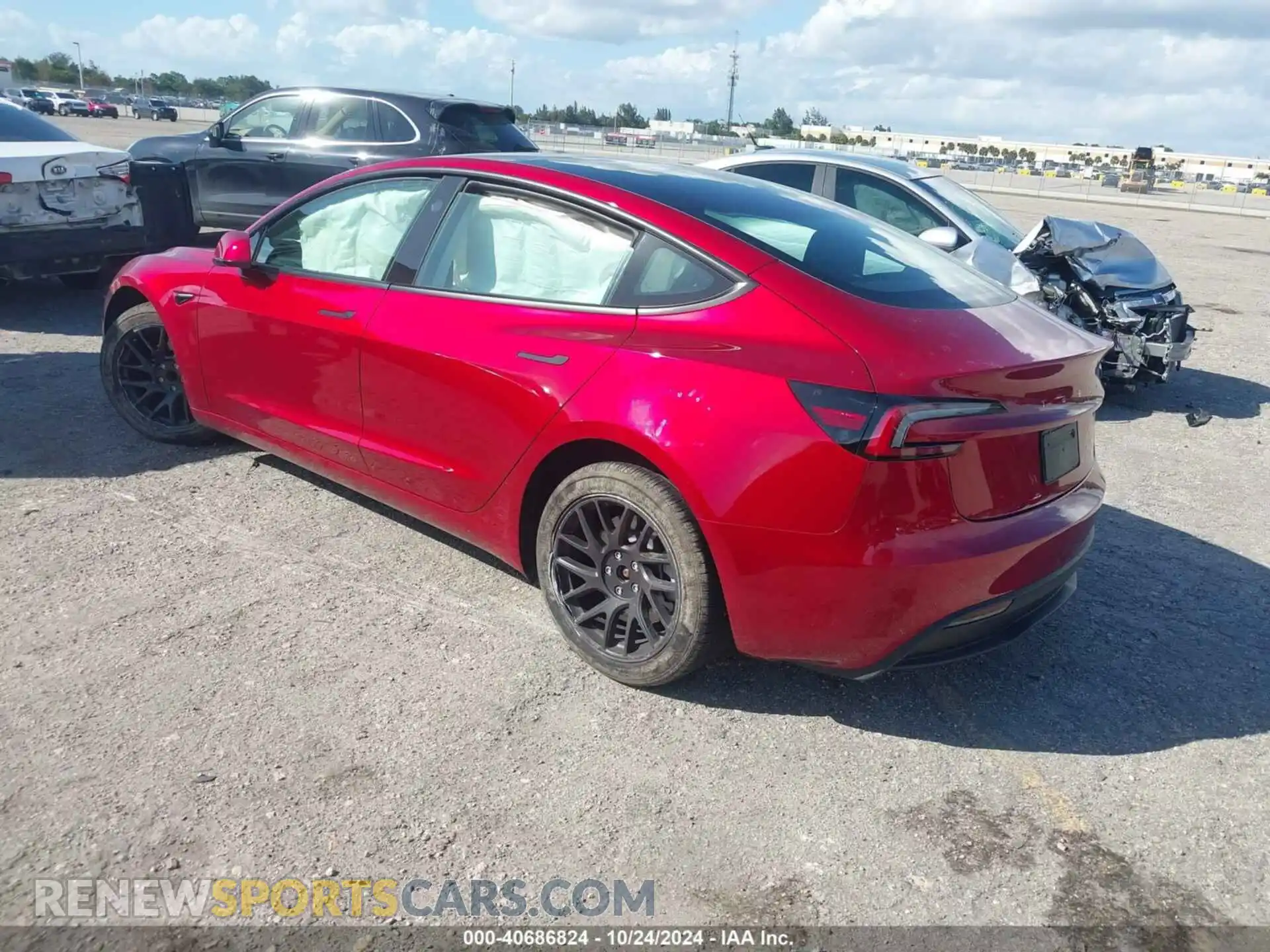 3 Photograph of a damaged car 5YJ3E1EA2RF745174 TESLA MODEL 3 2024