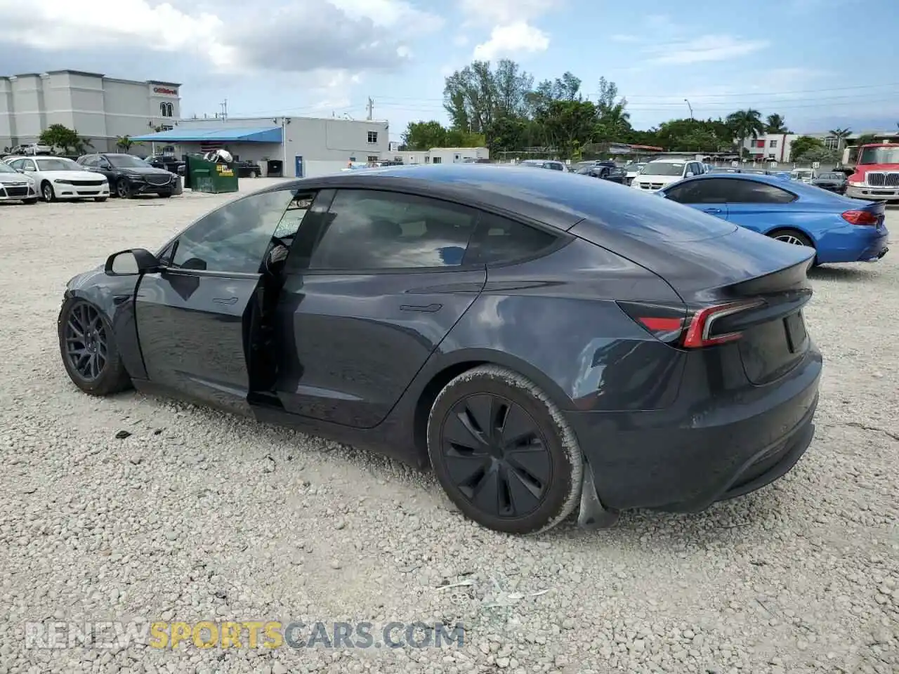 2 Photograph of a damaged car 5YJ3E1EA2RF745546 TESLA MODEL 3 2024