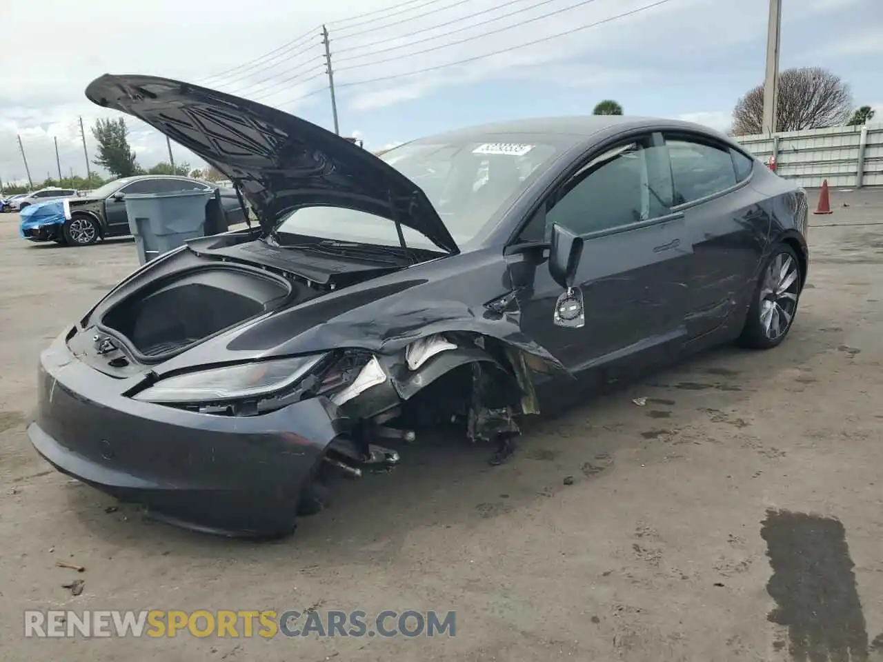 1 Photograph of a damaged car 5YJ3E1EA2RF751539 TESLA MODEL 3 2024