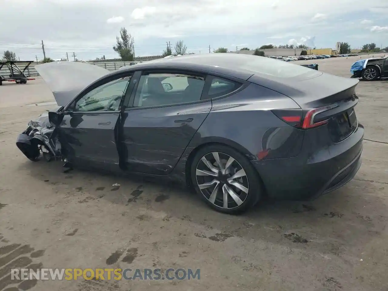 2 Photograph of a damaged car 5YJ3E1EA2RF751539 TESLA MODEL 3 2024