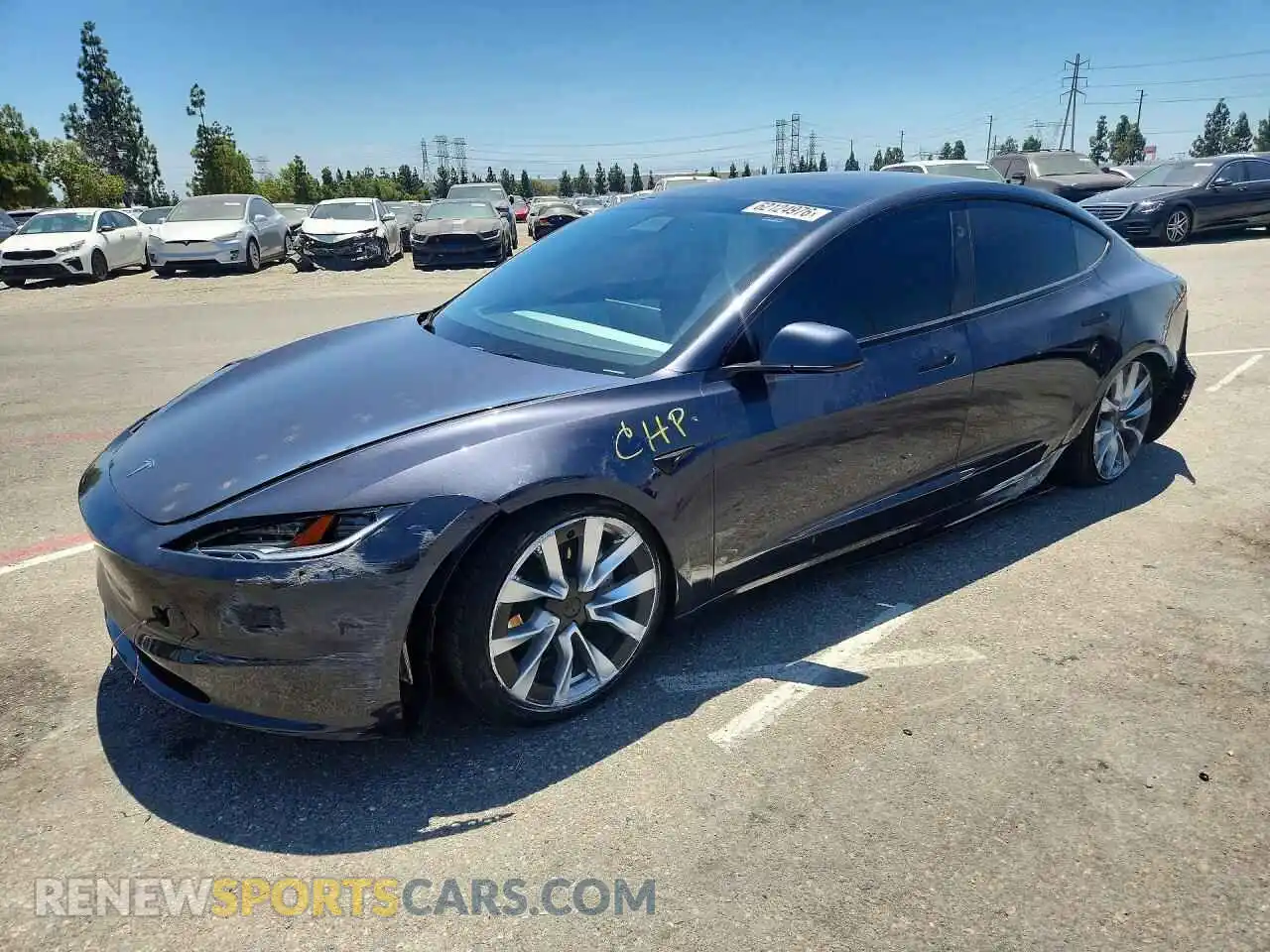 1 Photograph of a damaged car 5YJ3E1EA2RF771550 TESLA MODEL 3 2024