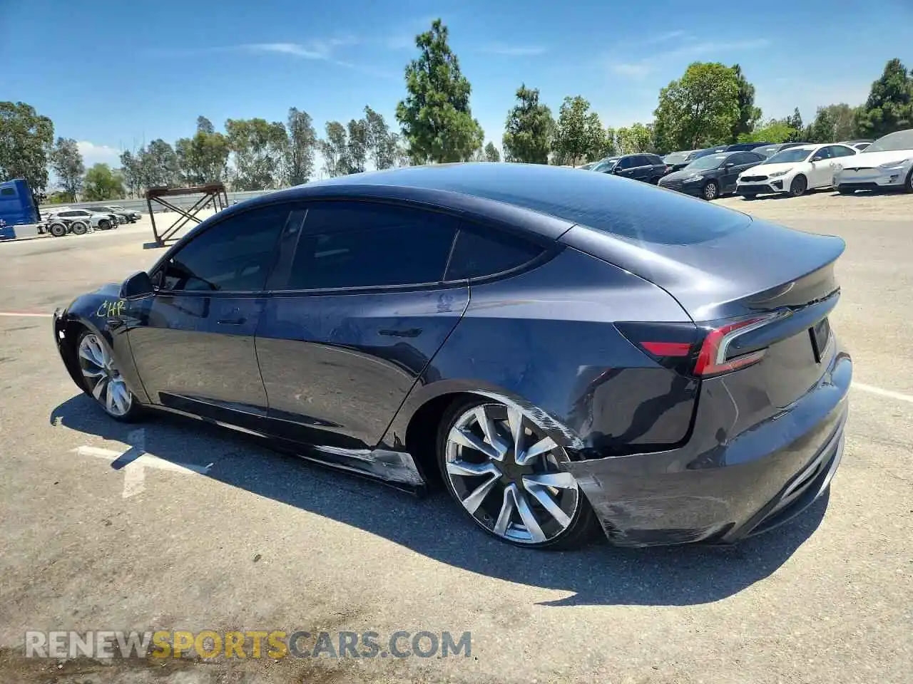 2 Photograph of a damaged car 5YJ3E1EA2RF771550 TESLA MODEL 3 2024