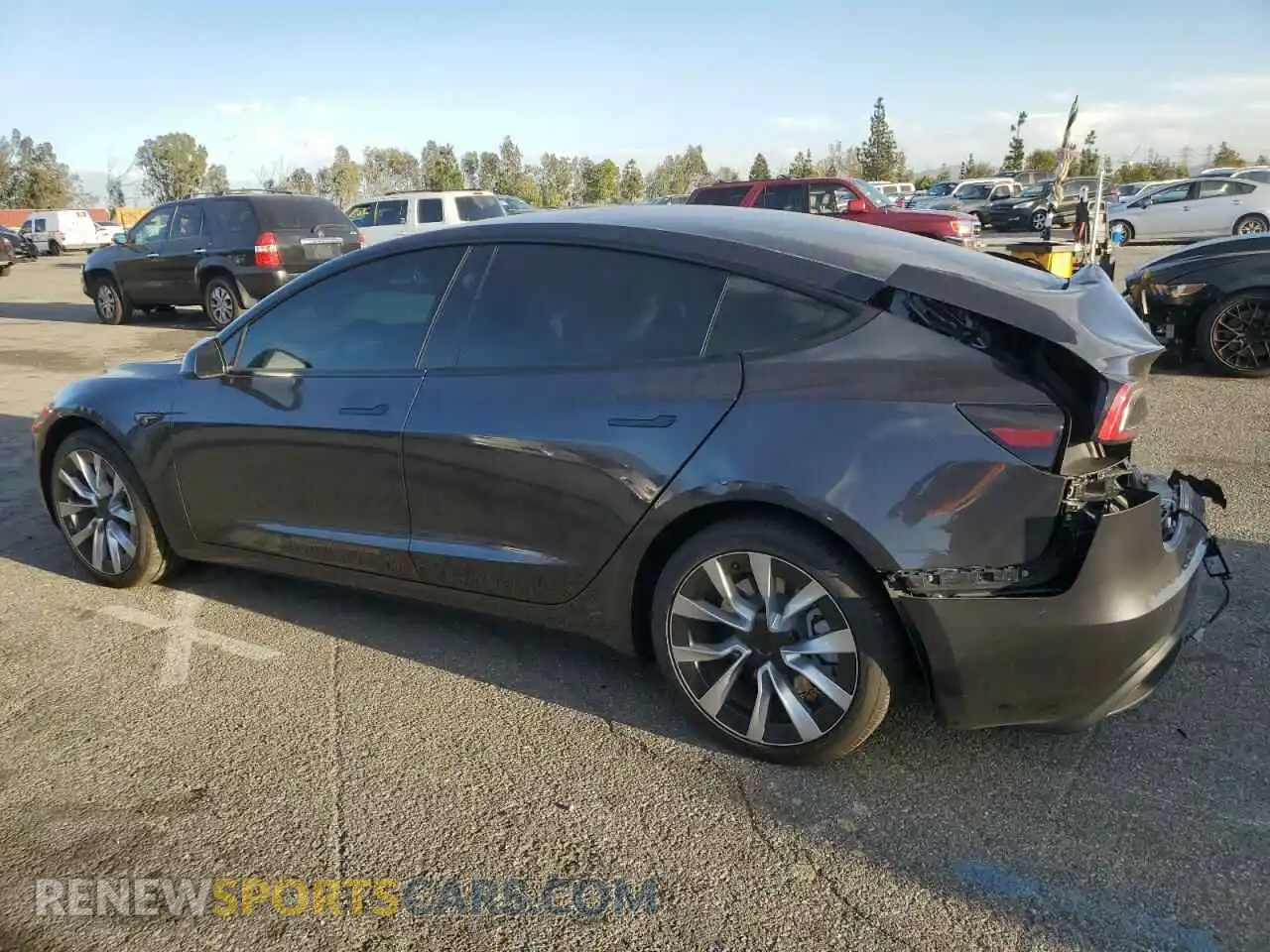 2 Photograph of a damaged car 5YJ3E1EA2RF789563 TESLA MODEL 3 2024
