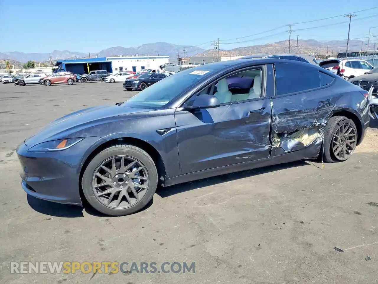 1 Photograph of a damaged car 5YJ3E1EA2RF815448 TESLA MODEL 3 2024