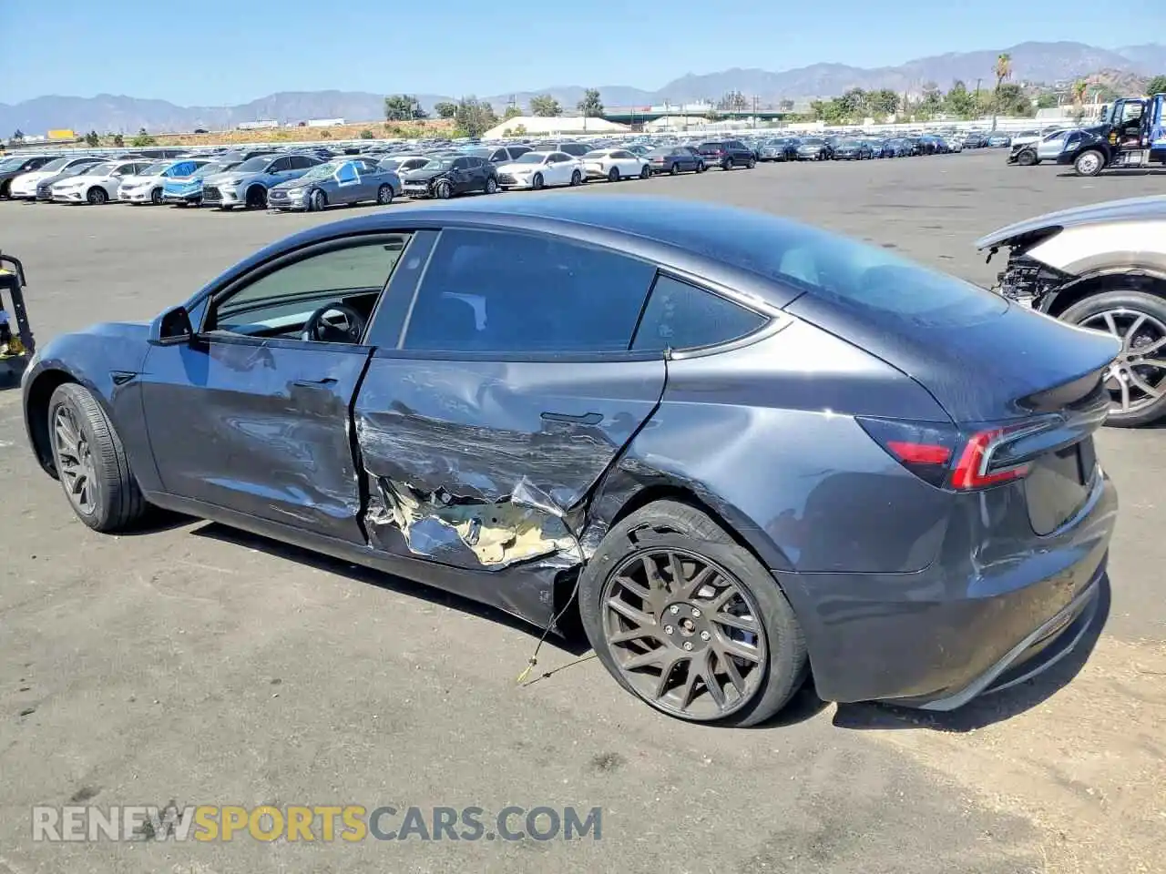 2 Photograph of a damaged car 5YJ3E1EA2RF815448 TESLA MODEL 3 2024