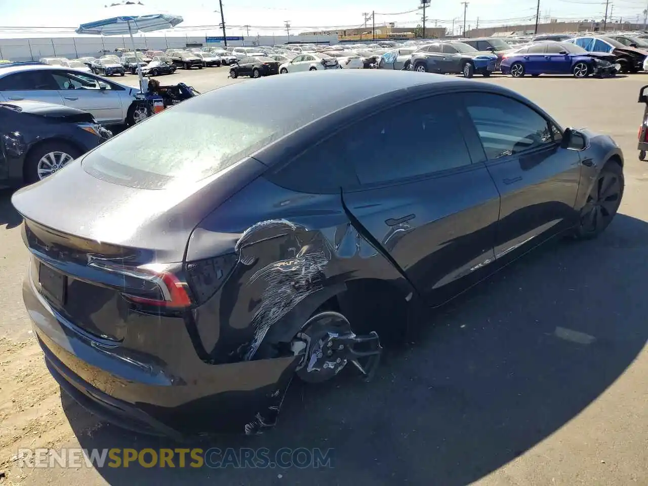 3 Photograph of a damaged car 5YJ3E1EA2RF815448 TESLA MODEL 3 2024