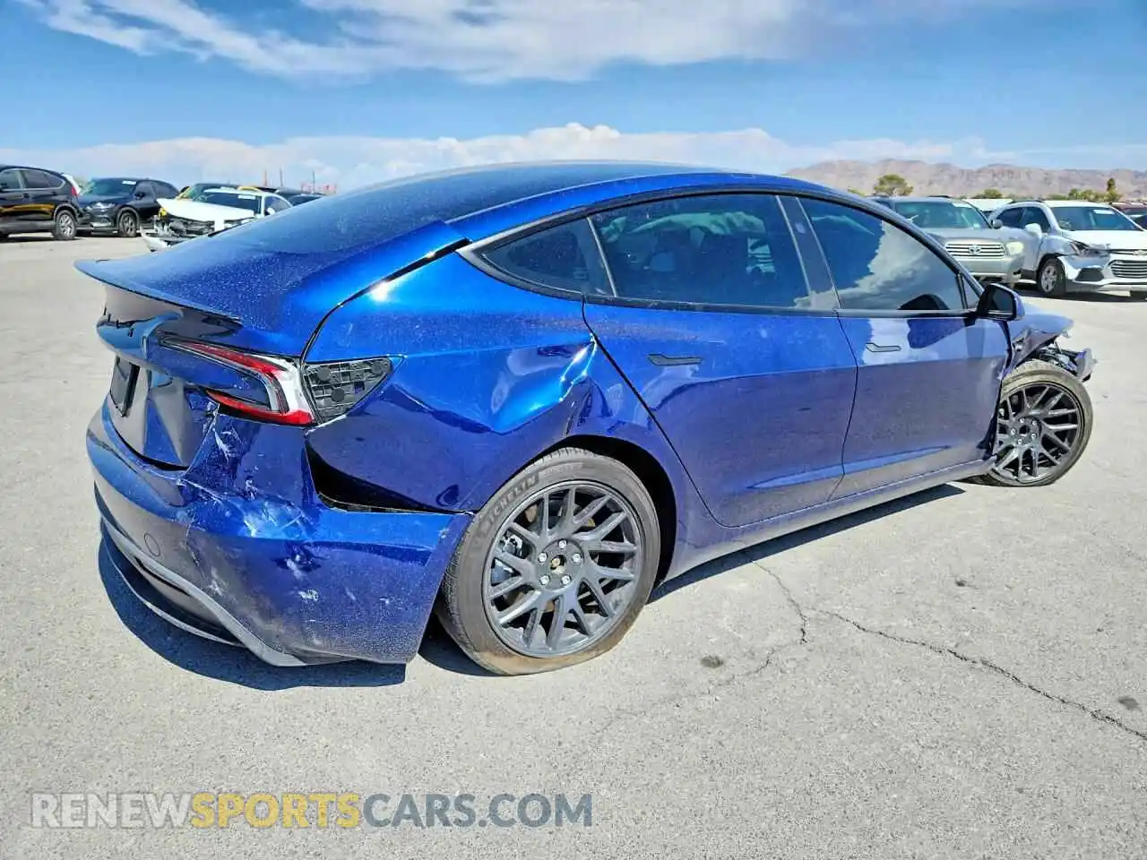 3 Photograph of a damaged car 5YJ3E1EA2RF828989 TESLA MODEL 3 2024