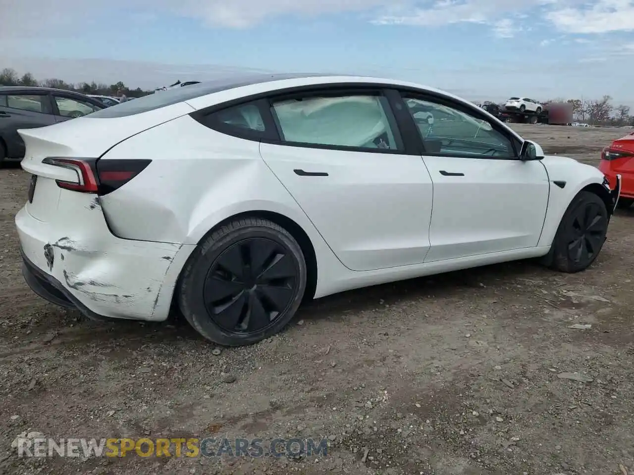 3 Photograph of a damaged car 5YJ3E1EA2RF848384 TESLA MODEL 3 2024