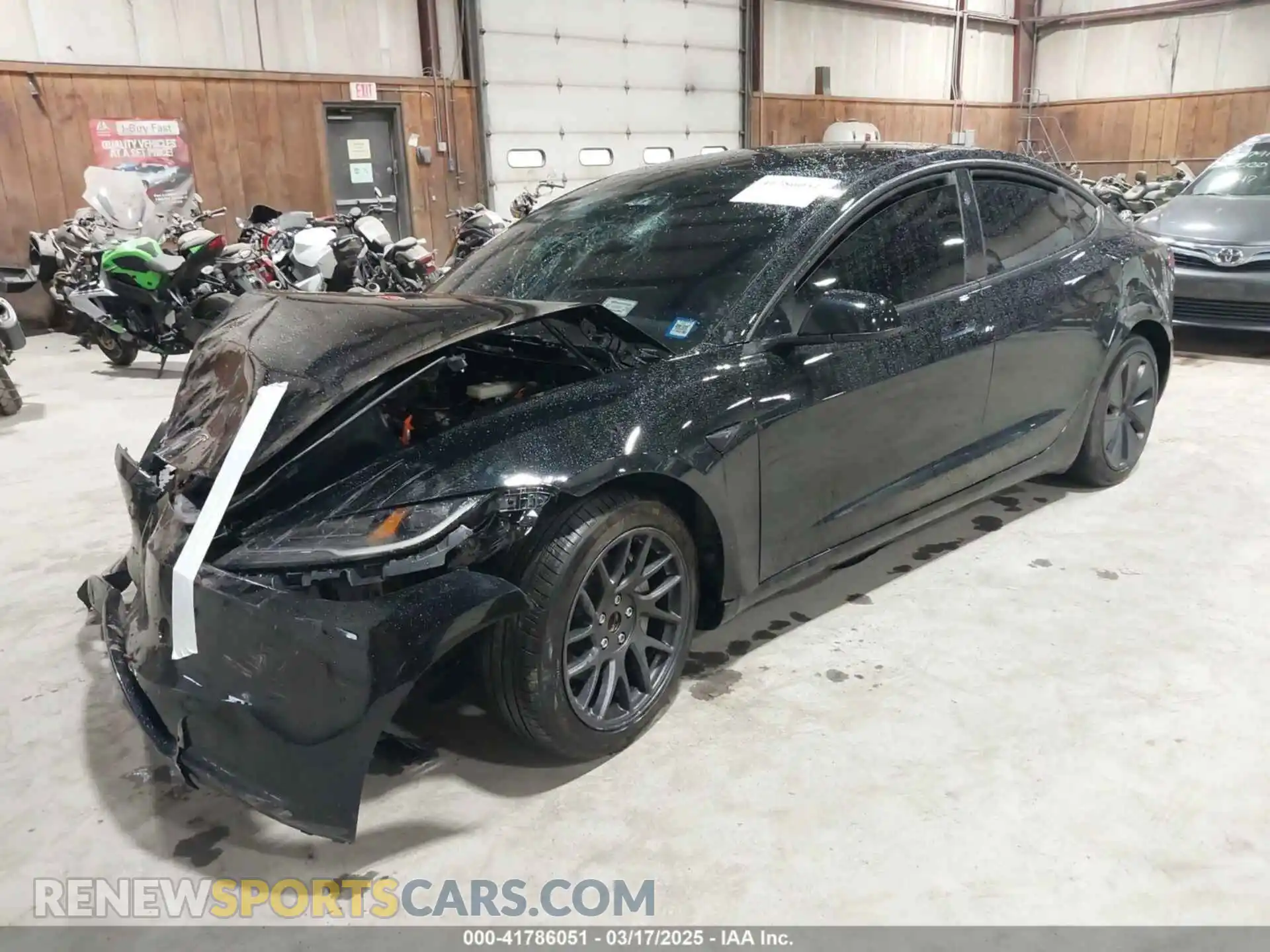 2 Photograph of a damaged car 5YJ3E1EA2RF856579 TESLA MODEL 3 2024