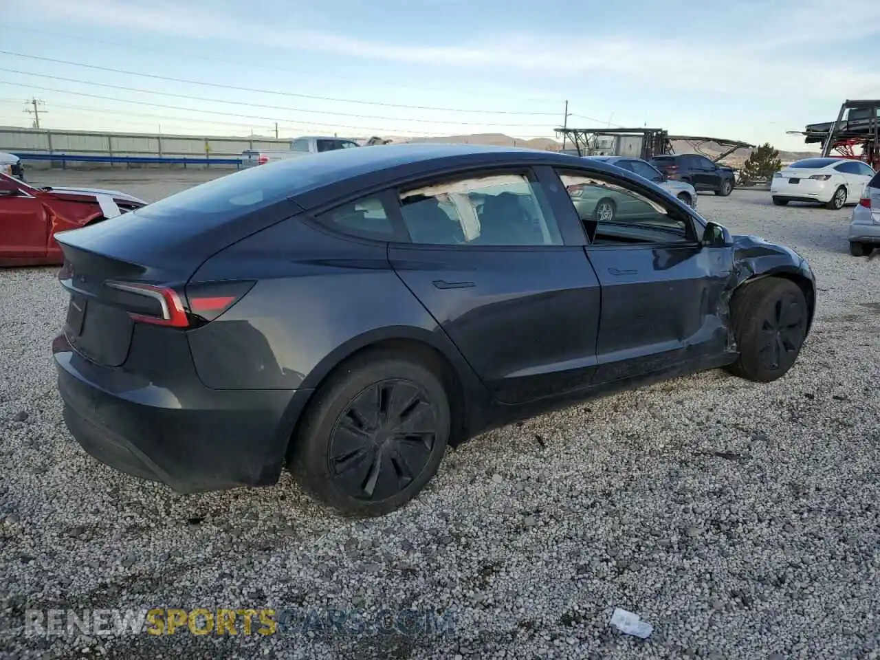3 Photograph of a damaged car 5YJ3E1EA2RF860860 TESLA MODEL 3 2024