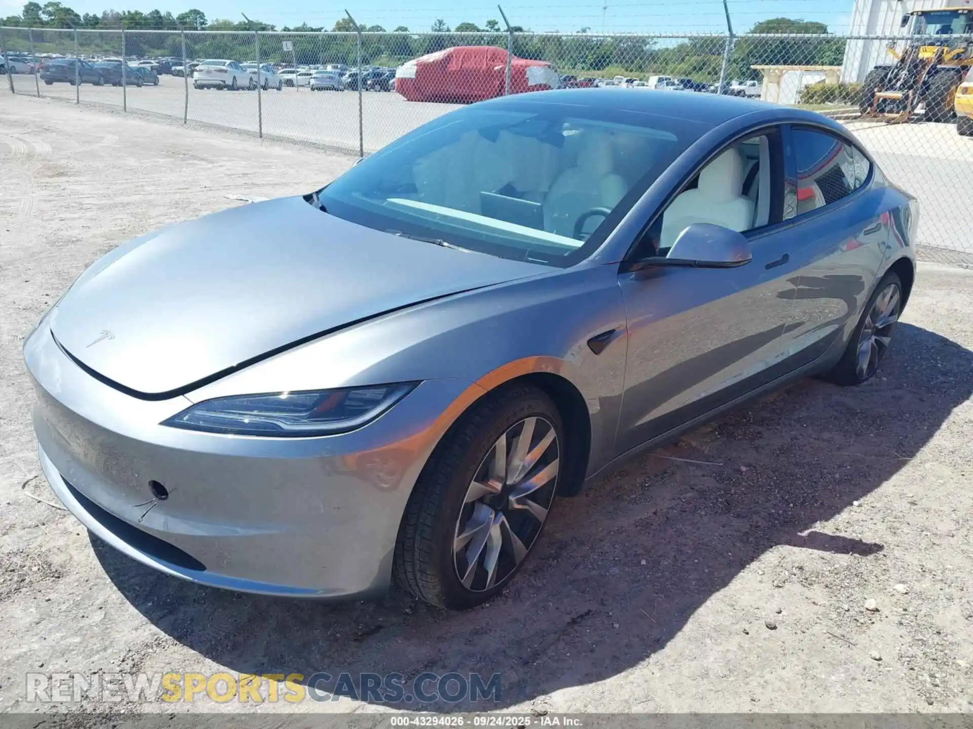 2 Photograph of a damaged car 5YJ3E1EA2RF870529 TESLA MODEL 3 2024