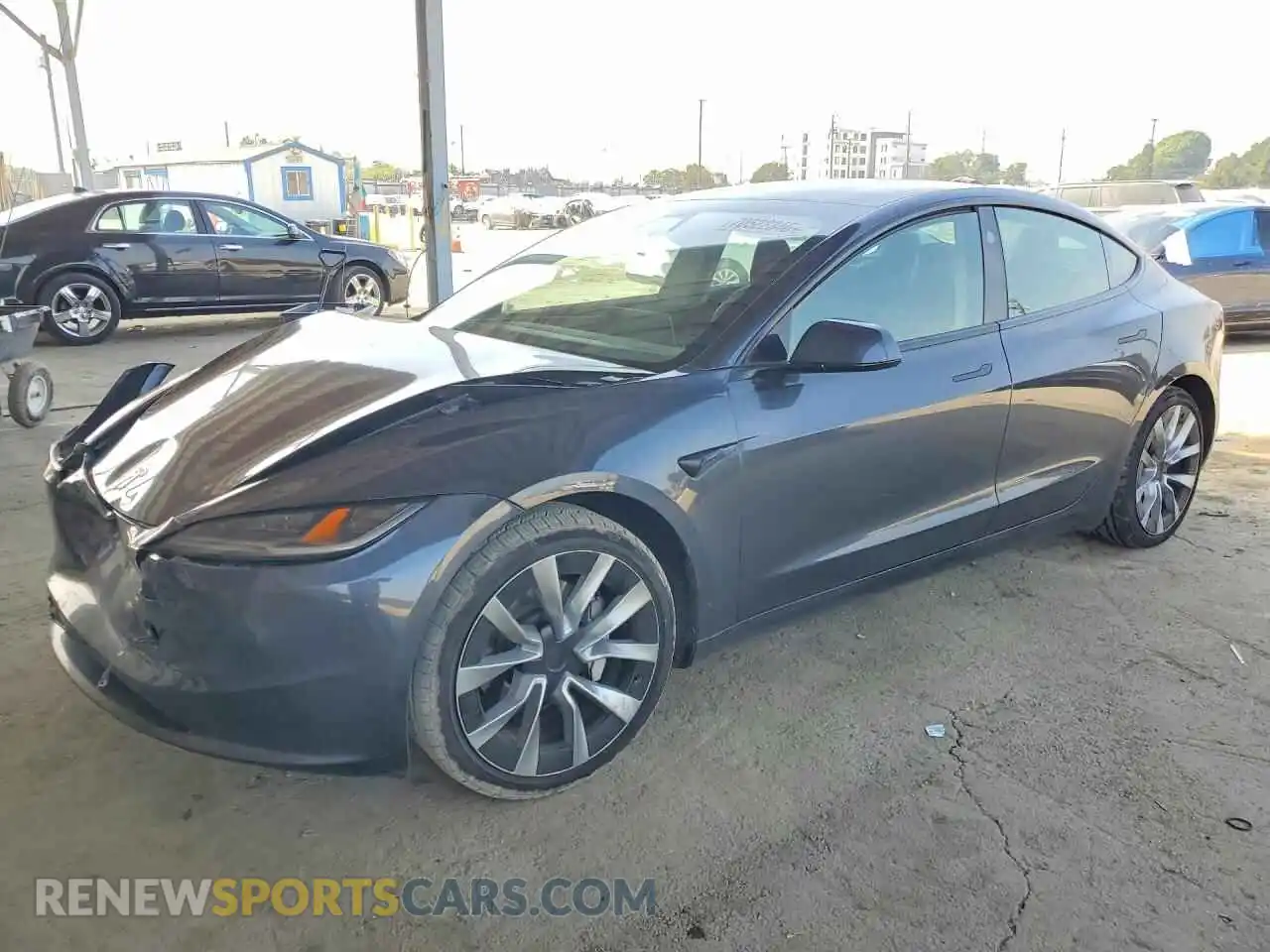 1 Photograph of a damaged car 5YJ3E1EA3RF732420 TESLA MODEL 3 2024