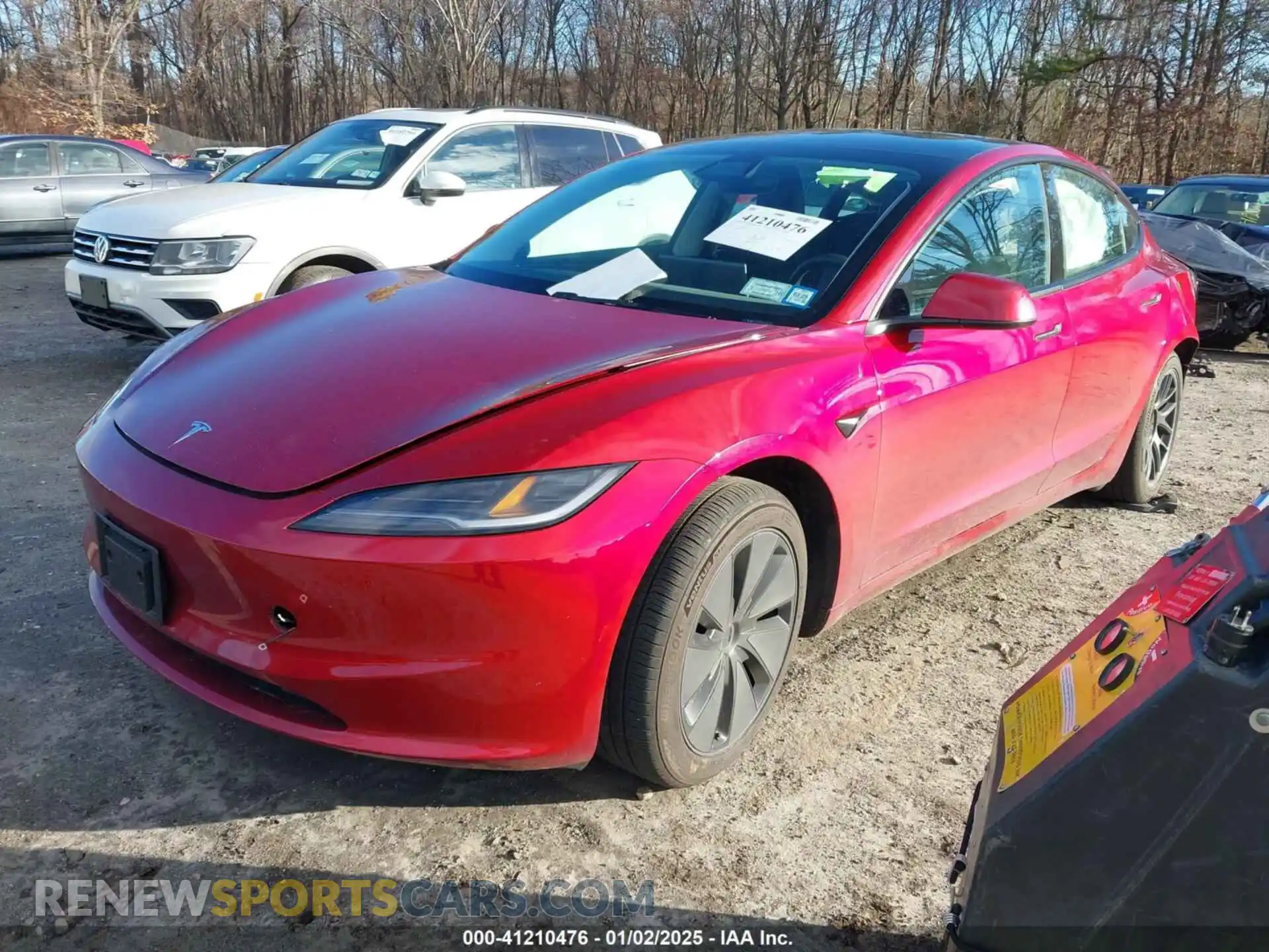 2 Photograph of a damaged car 5YJ3E1EA3RF733017 TESLA MODEL 3 2024