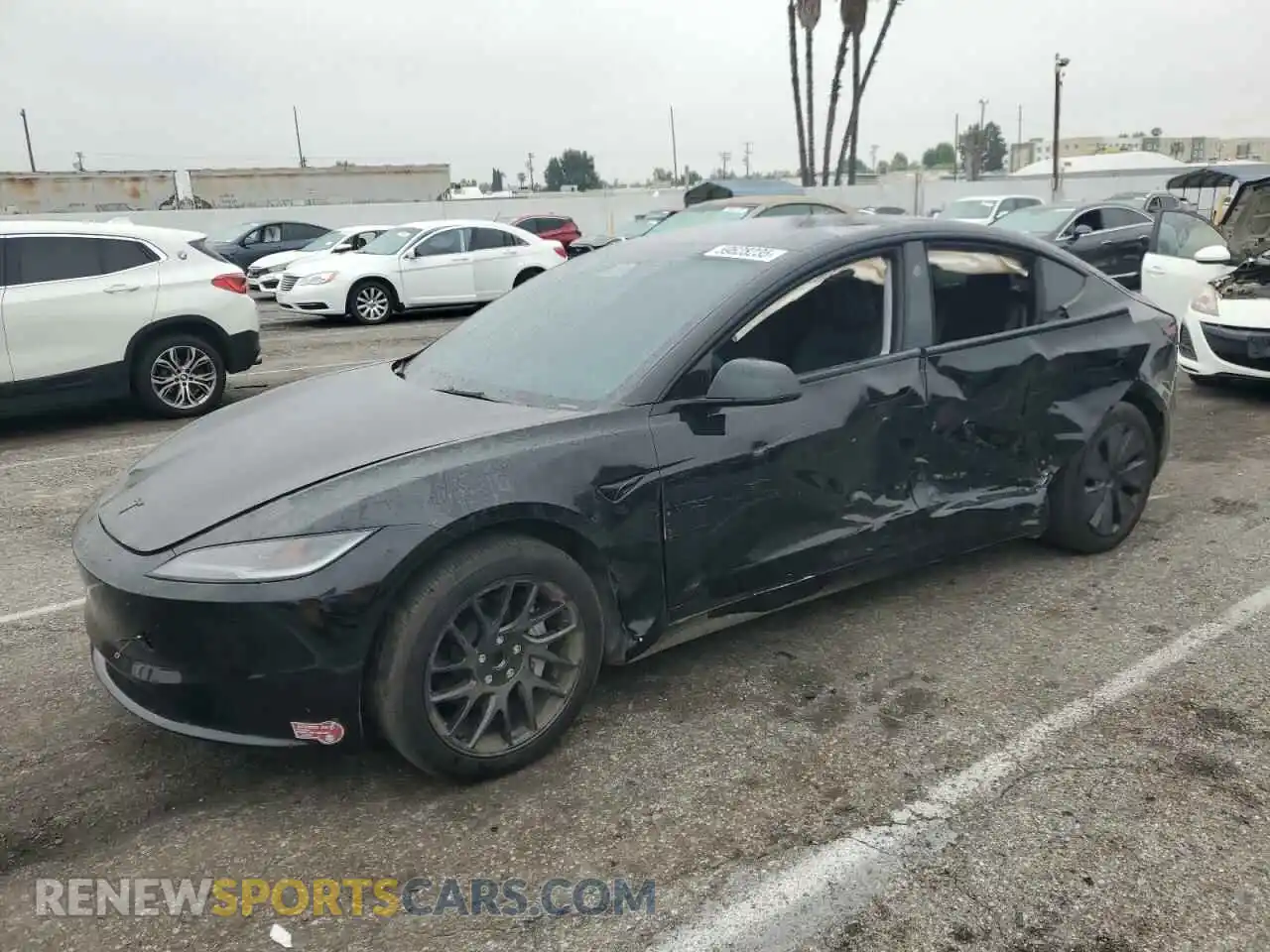 1 Photograph of a damaged car 5YJ3E1EA3RF740372 TESLA MODEL 3 2024