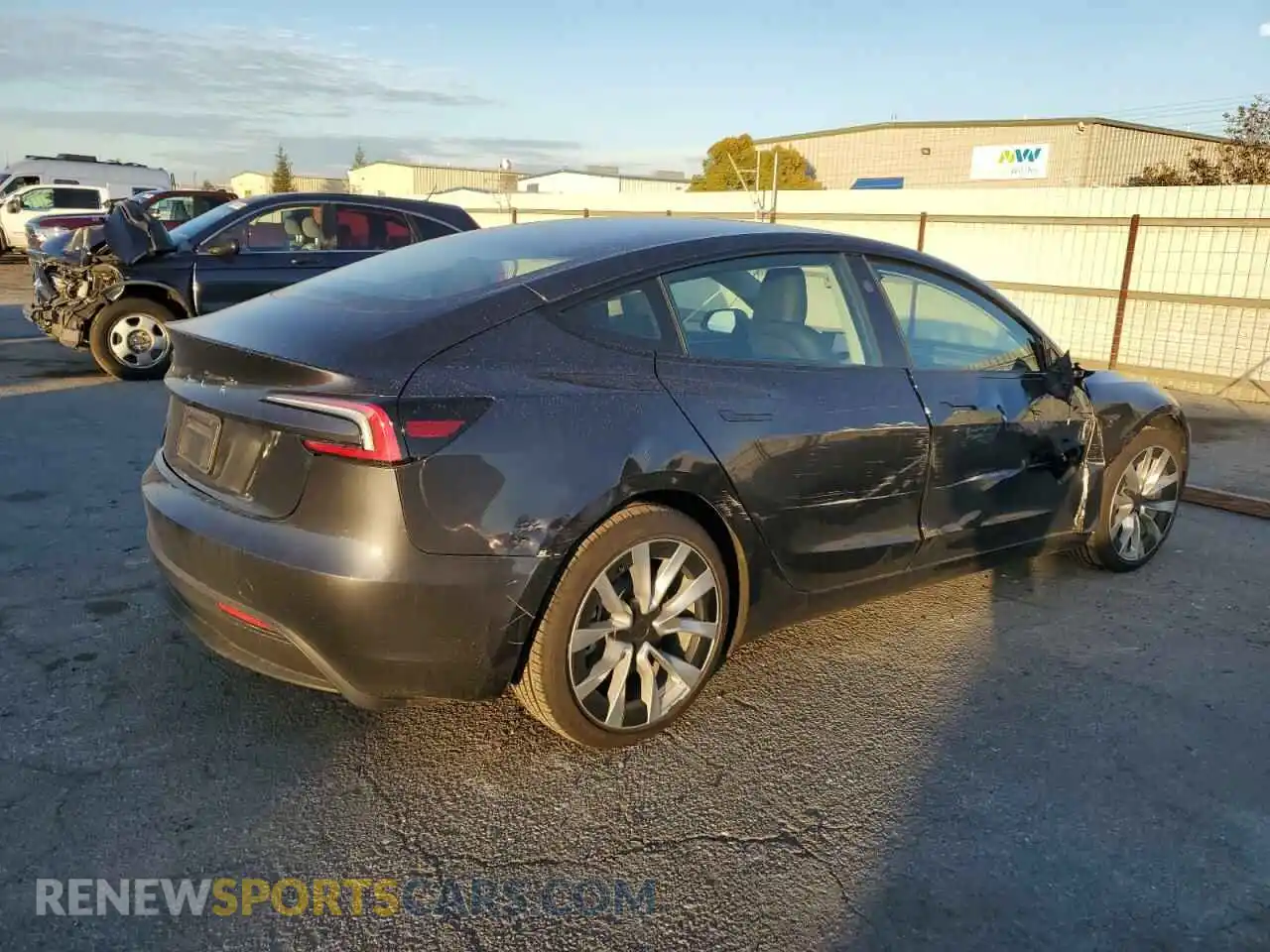 3 Photograph of a damaged car 5YJ3E1EA3RF772271 TESLA MODEL 3 2024