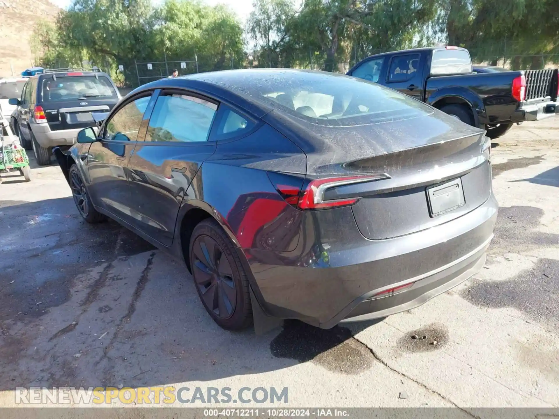 3 Photograph of a damaged car 5YJ3E1EA3RF843579 TESLA MODEL 3 2024
