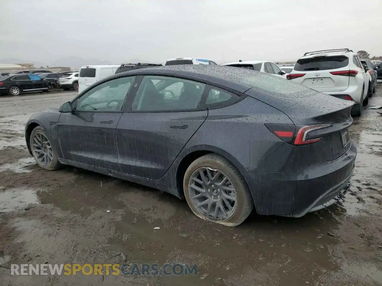 2 Photograph of a damaged car 5YJ3E1EA3RF846062 TESLA MODEL 3 2024