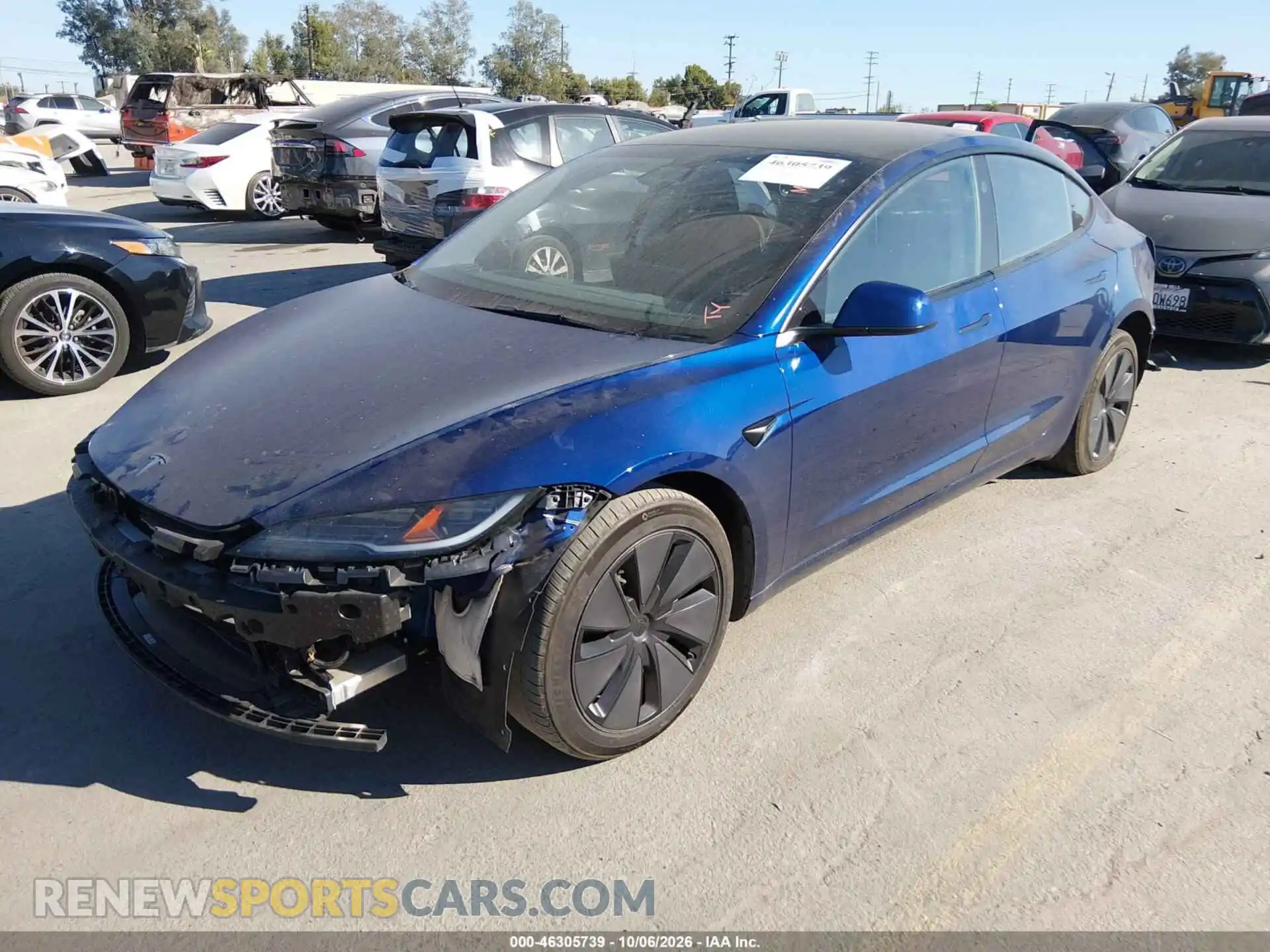 2 Photograph of a damaged car 5YJ3E1EA3RF860348 TESLA MODEL 3 2024