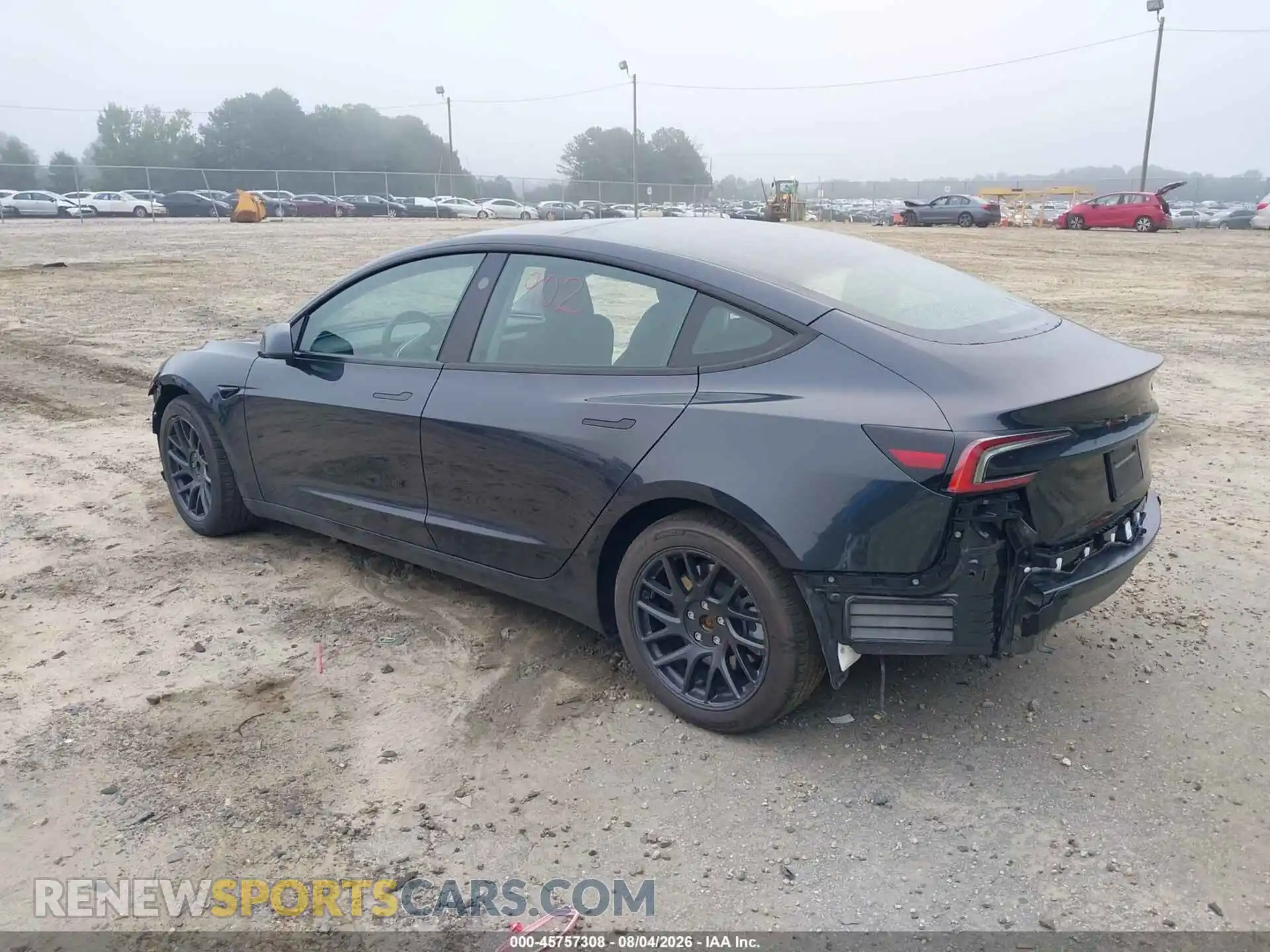 3 fotografías del automóvil dañado 5YJ3E1EA3RF865744 TESLA MODEL 3 2024