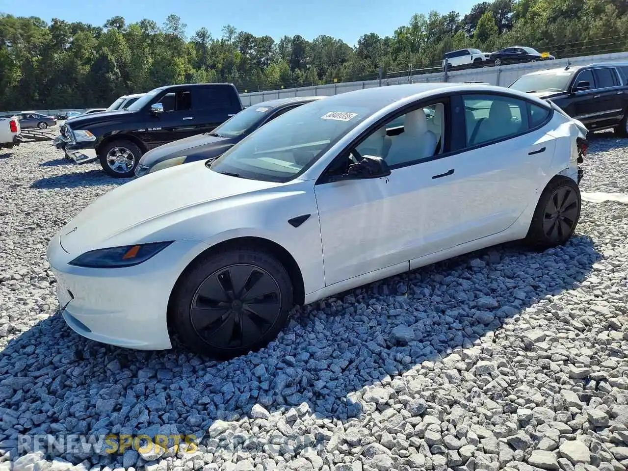 1 Photograph of a damaged car 5YJ3E1EA3RF867400 TESLA MODEL 3 2024