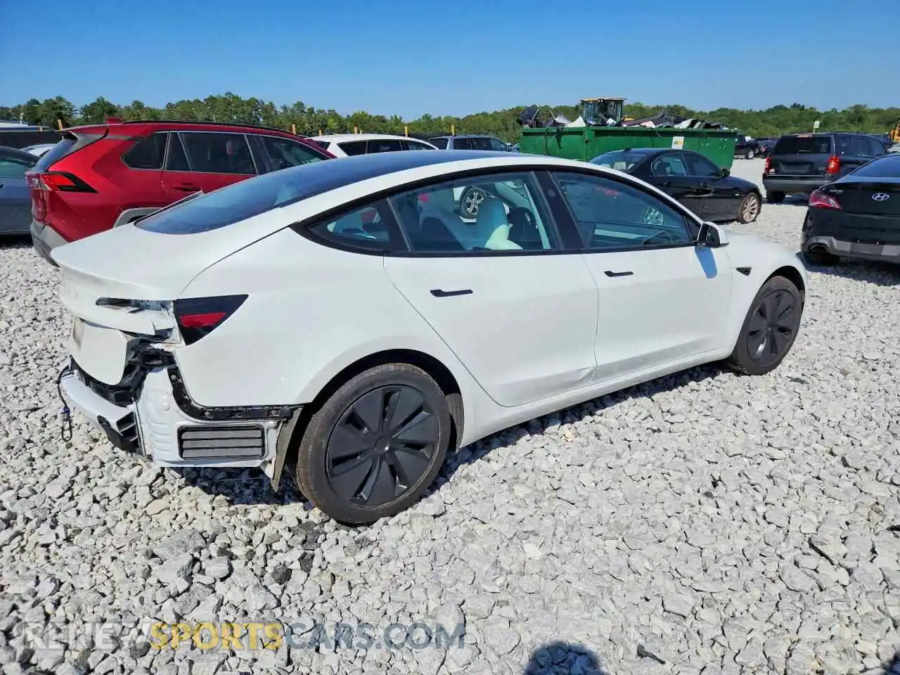 3 Photograph of a damaged car 5YJ3E1EA3RF867400 TESLA MODEL 3 2024