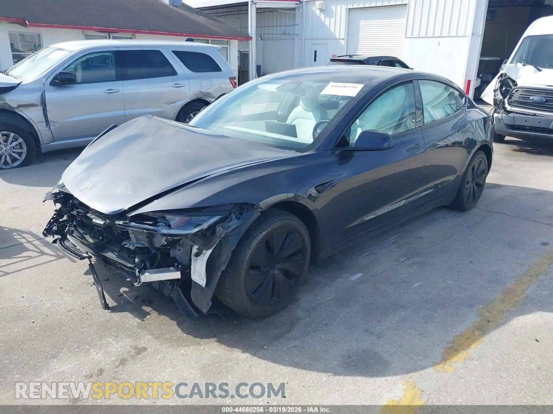 2 Photograph of a damaged car 5YJ3E1EA3RF869244 TESLA MODEL 3 2024